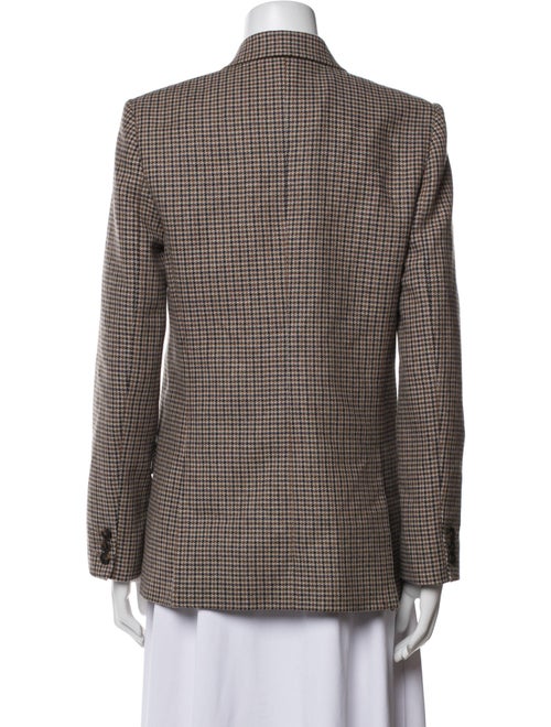 Maje Virgin Wool Houndstooth Print Blazer
