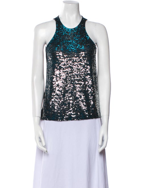 Maje Printed Halterneck Top