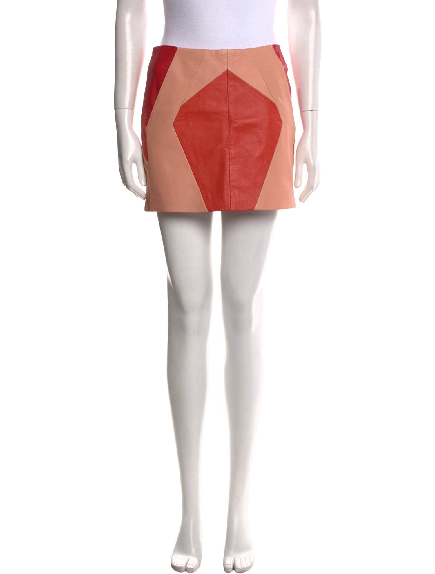 Maje Leather Mini Skirt