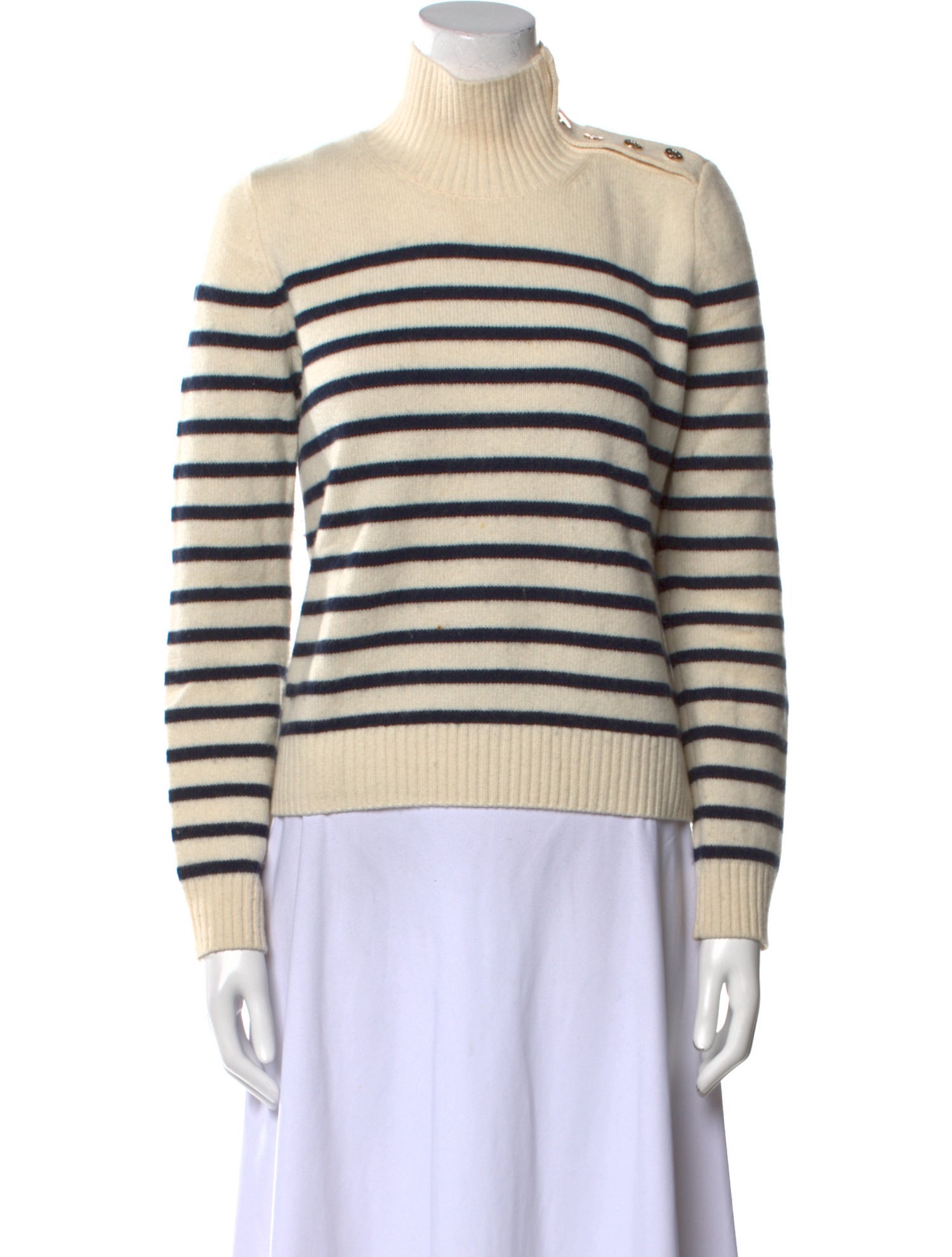 Maje Cashmere Striped Sweater
