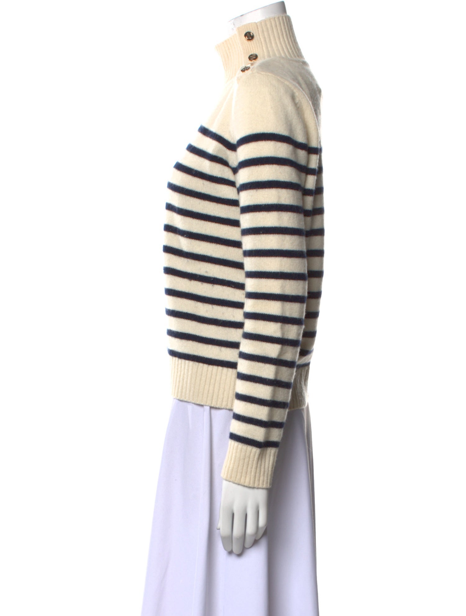 Maje Cashmere Striped Sweater