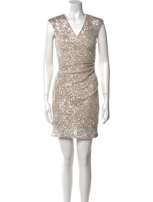 Maje V-Neck Mini Dress