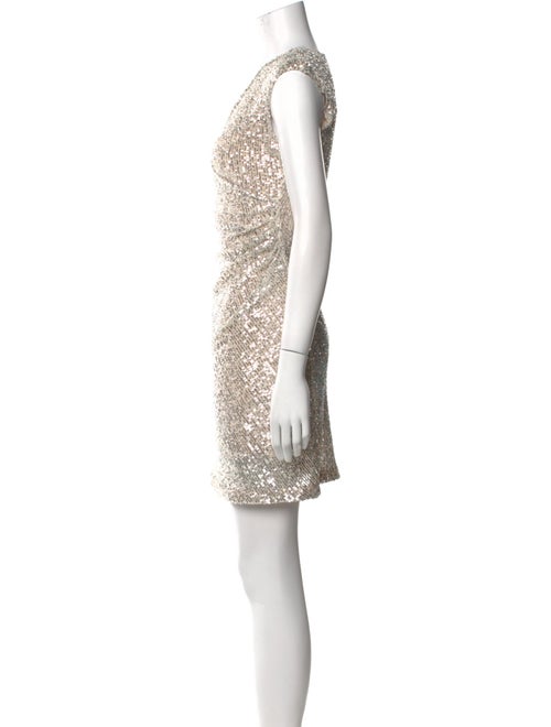 Maje V-Neck Mini Dress