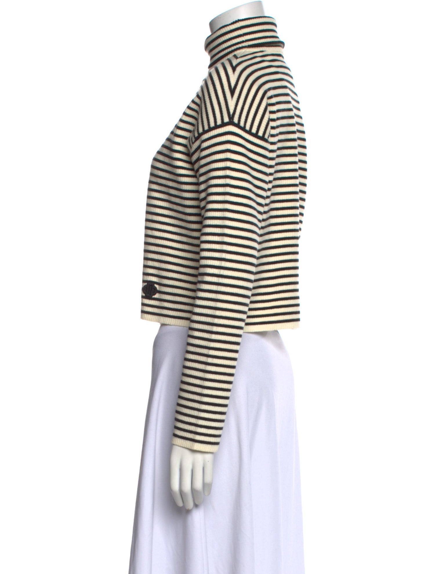 Maje Striped Turtleneck Sweater