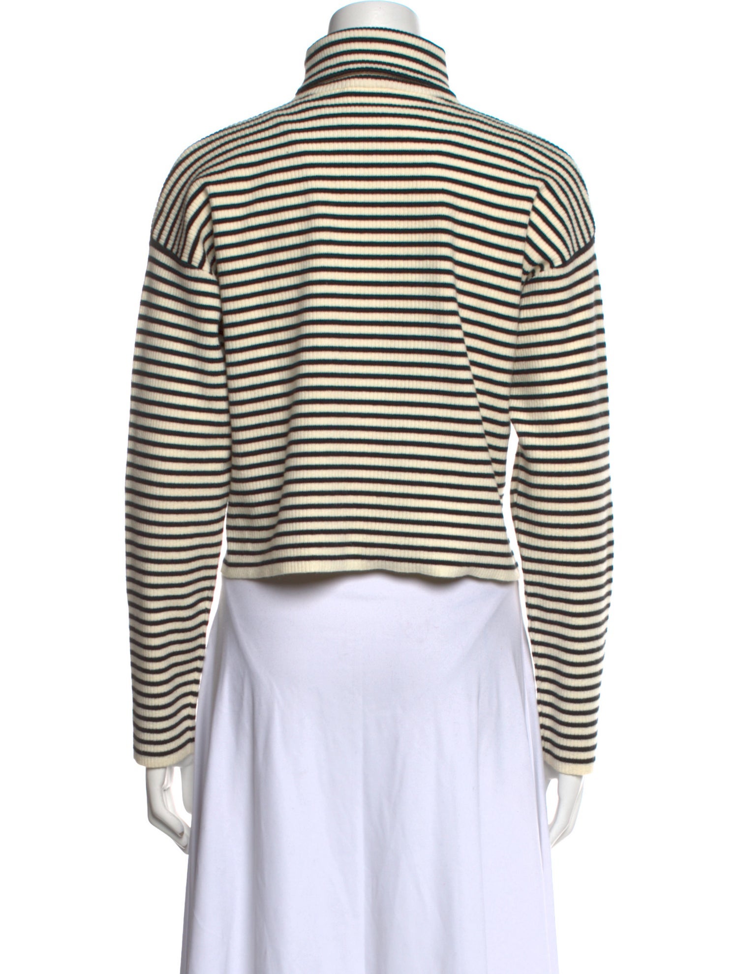 Maje Striped Turtleneck Sweater