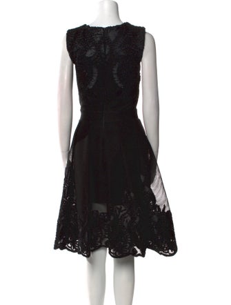 Maje Lace Pattern Midi Length Dress