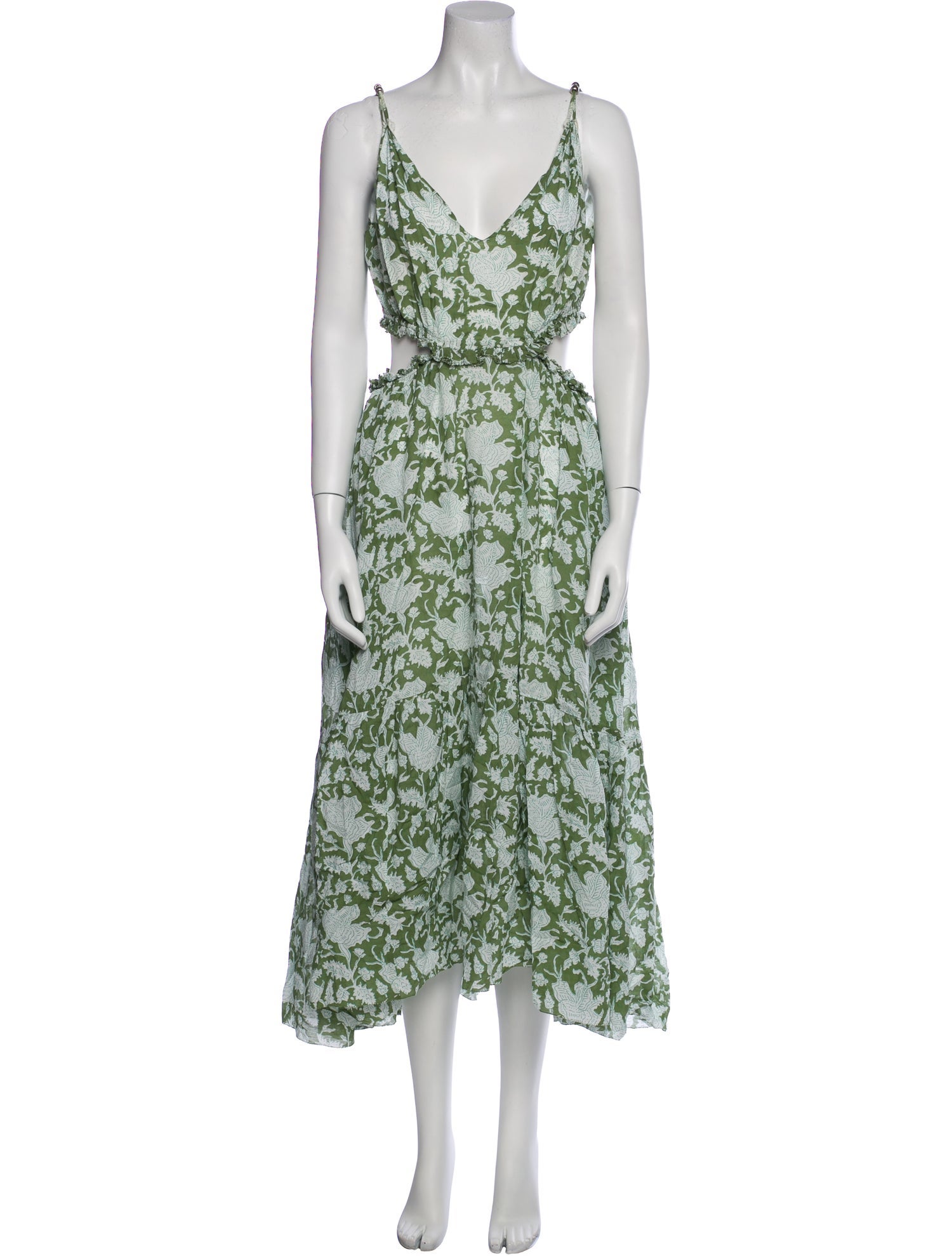 Maje Floral Print Long Dress