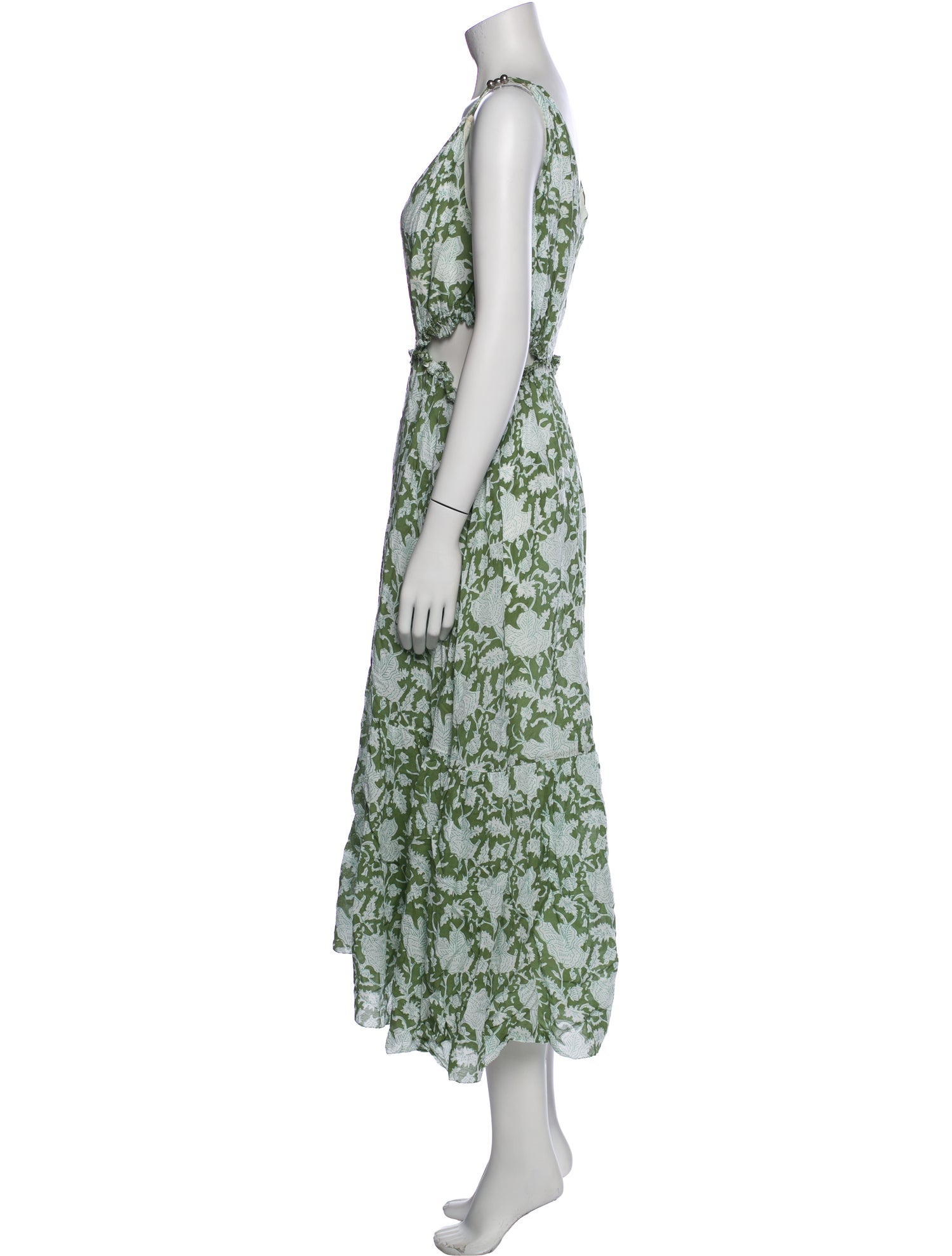 Maje Floral Print Long Dress