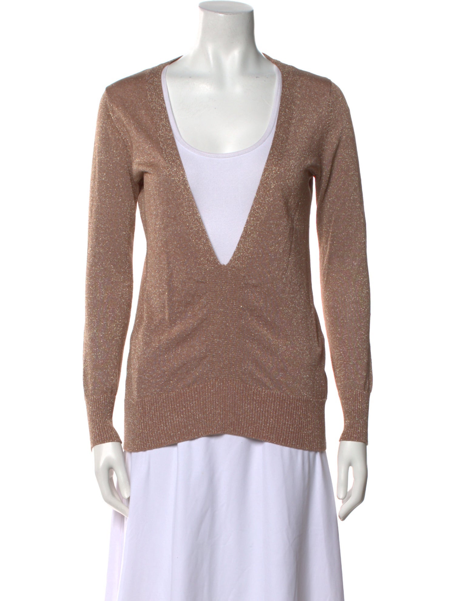 Maje Silk V-Neck Sweater