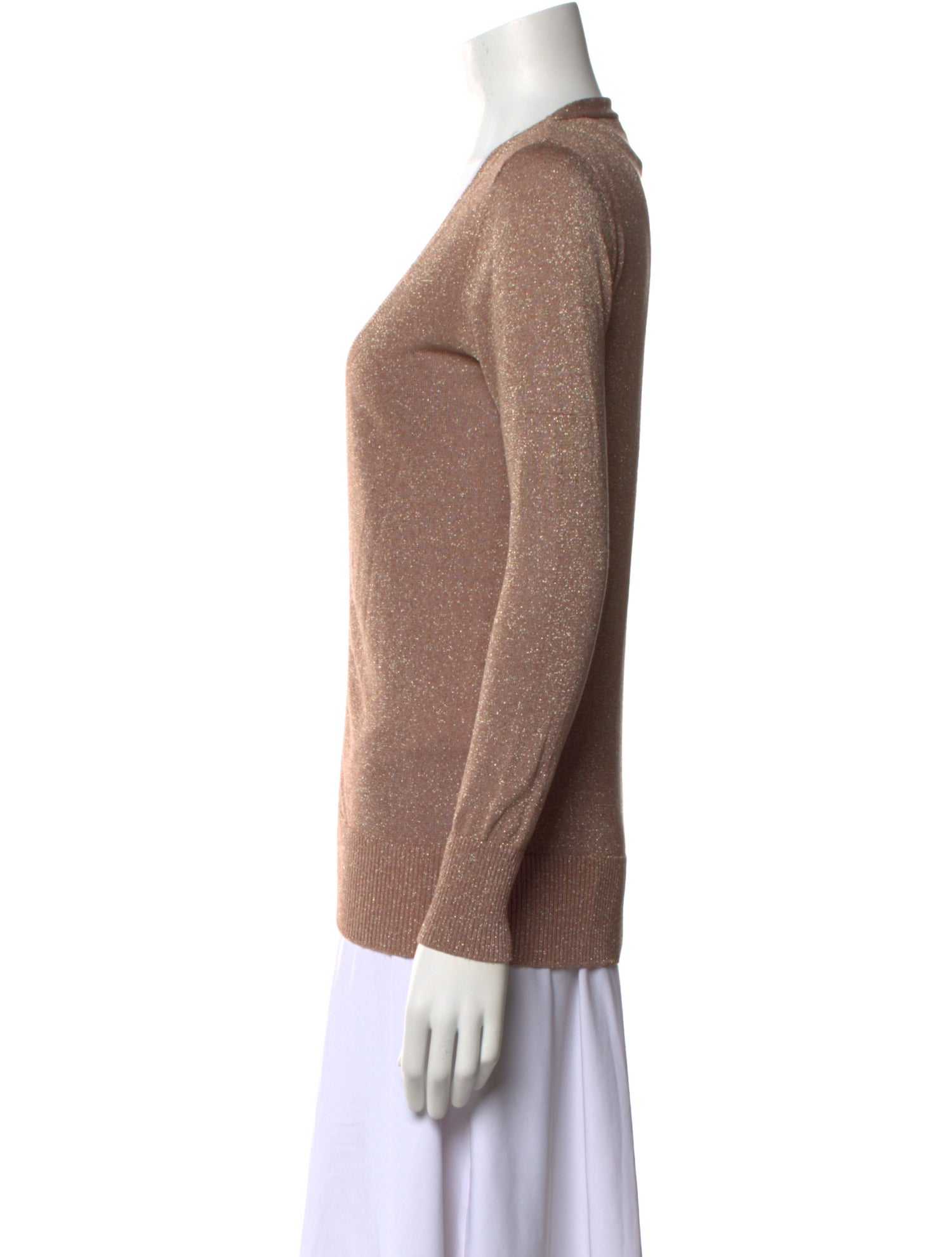 Maje Silk V-Neck Sweater