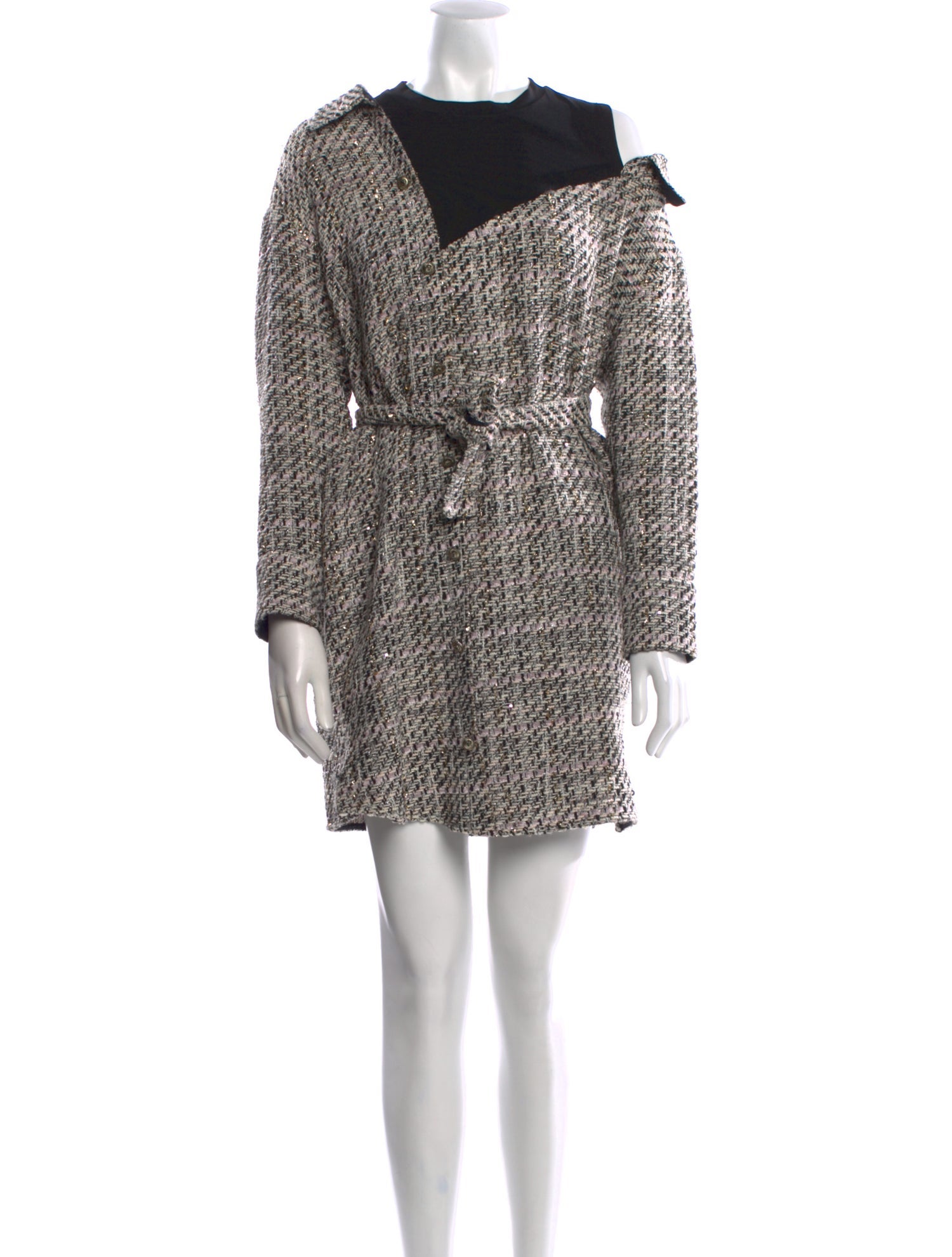 Maje Printed Mini Dress