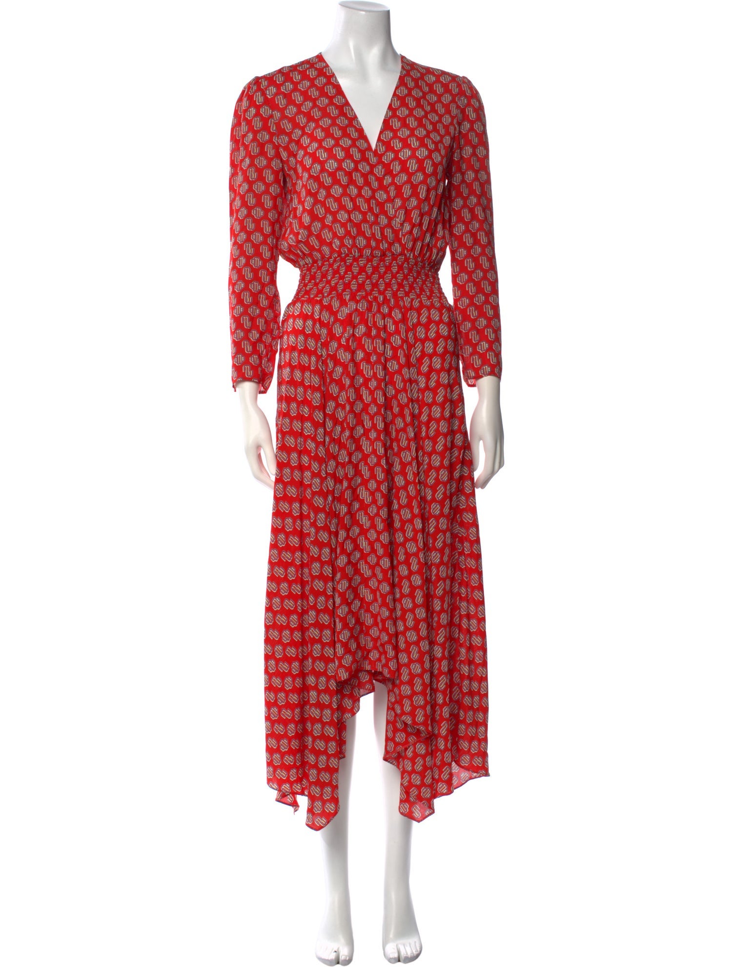 Maje Printed Long Dress