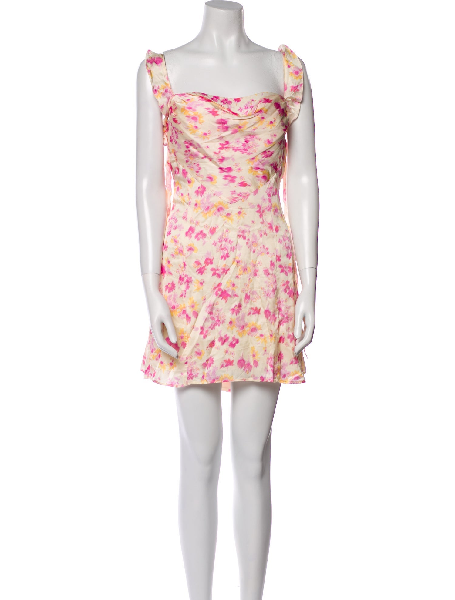 Maje Floral Print Mini Dress