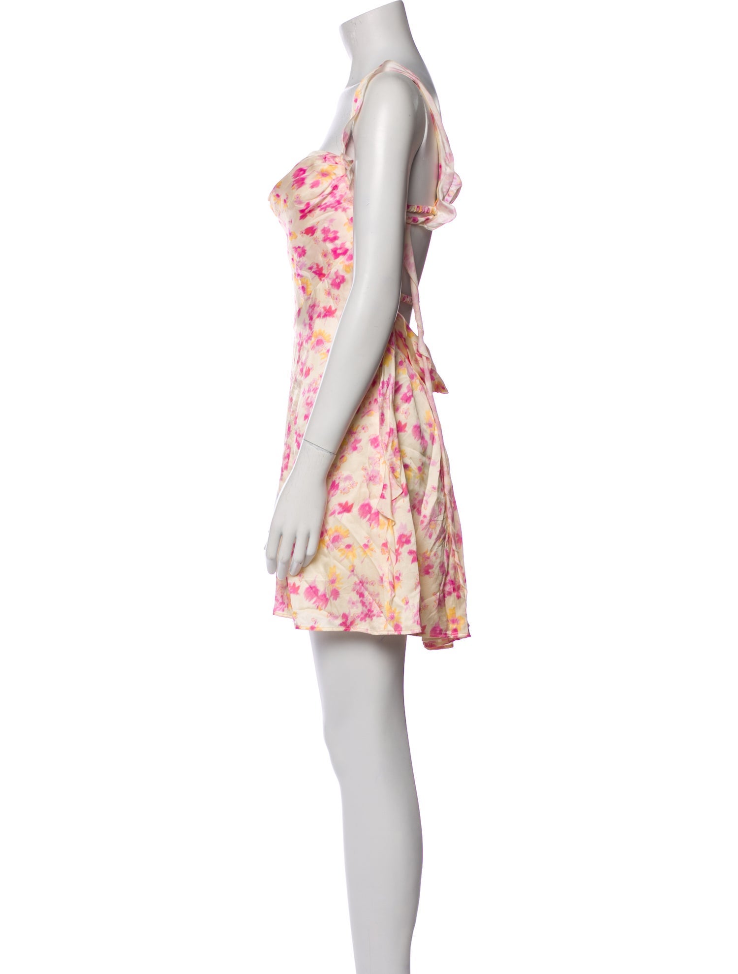 Maje Floral Print Mini Dress