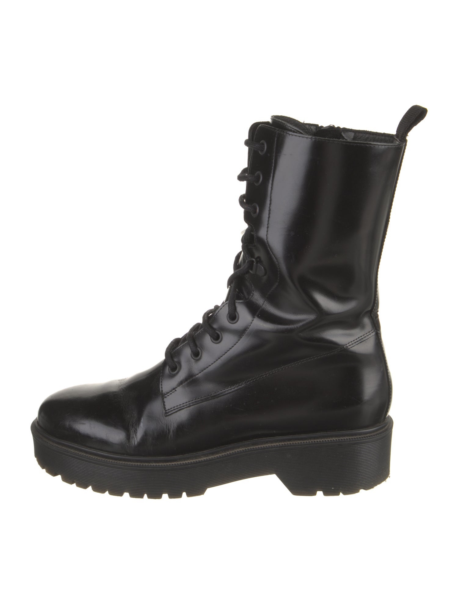 Maje Leather Combat Boots