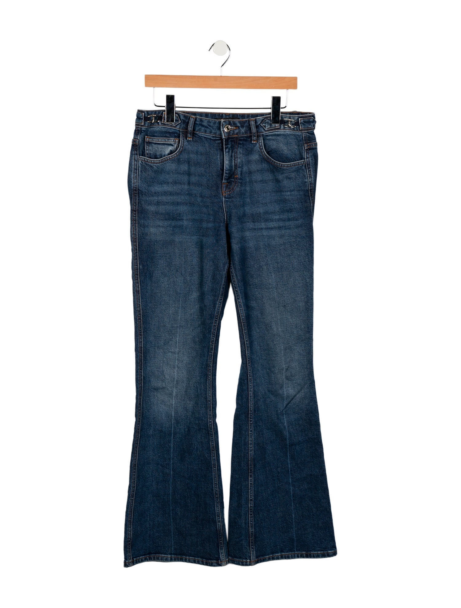 Maje Mid-Rise Wide Leg Jeans