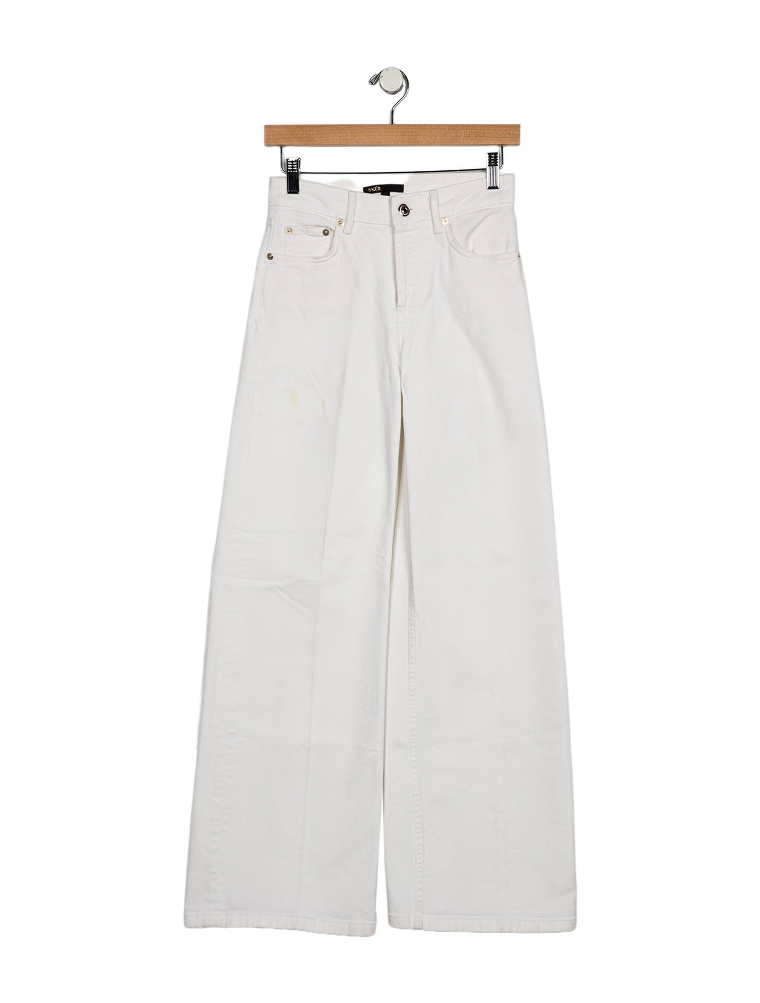 Maje Mid-Rise Wide Leg Jeans