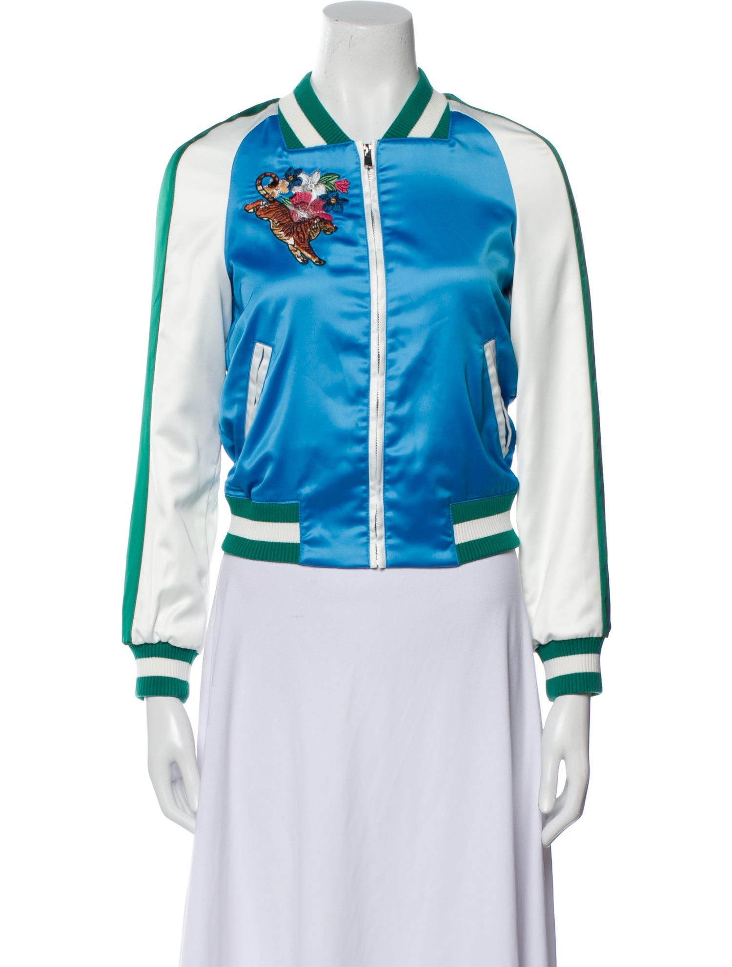 Maje Graphic Print Bomber Jacket