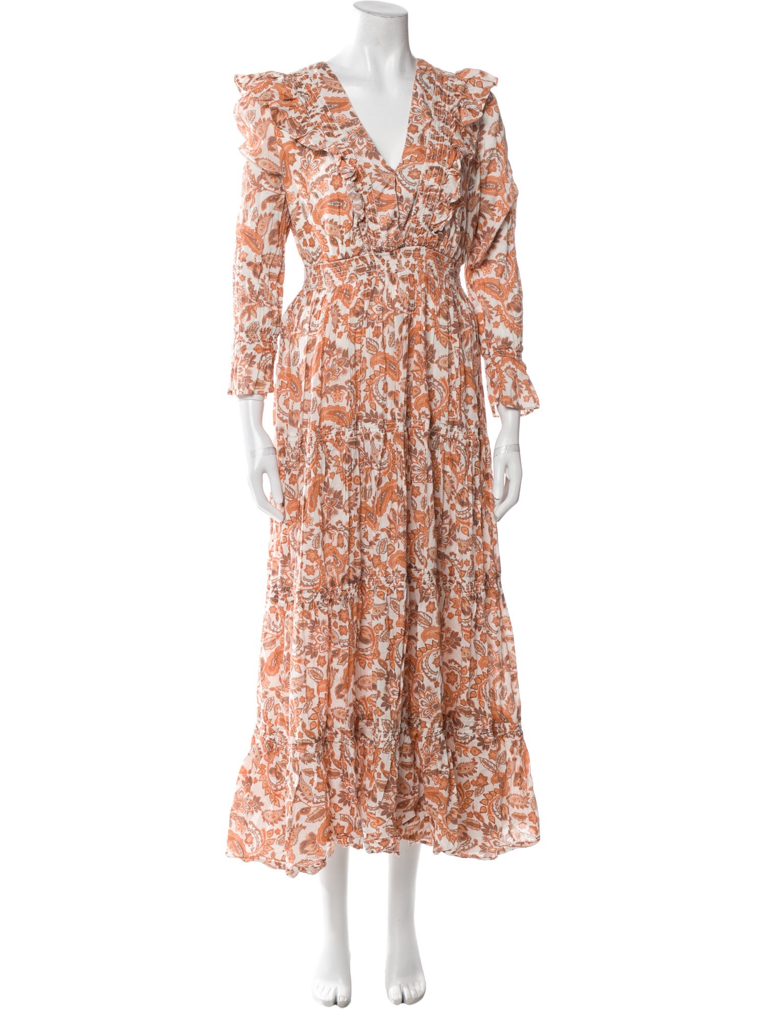 Maje Printed Long Dress