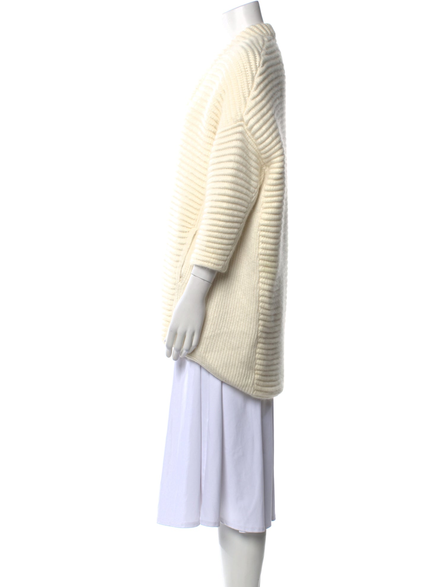 Maje Striped Open Front Sweater