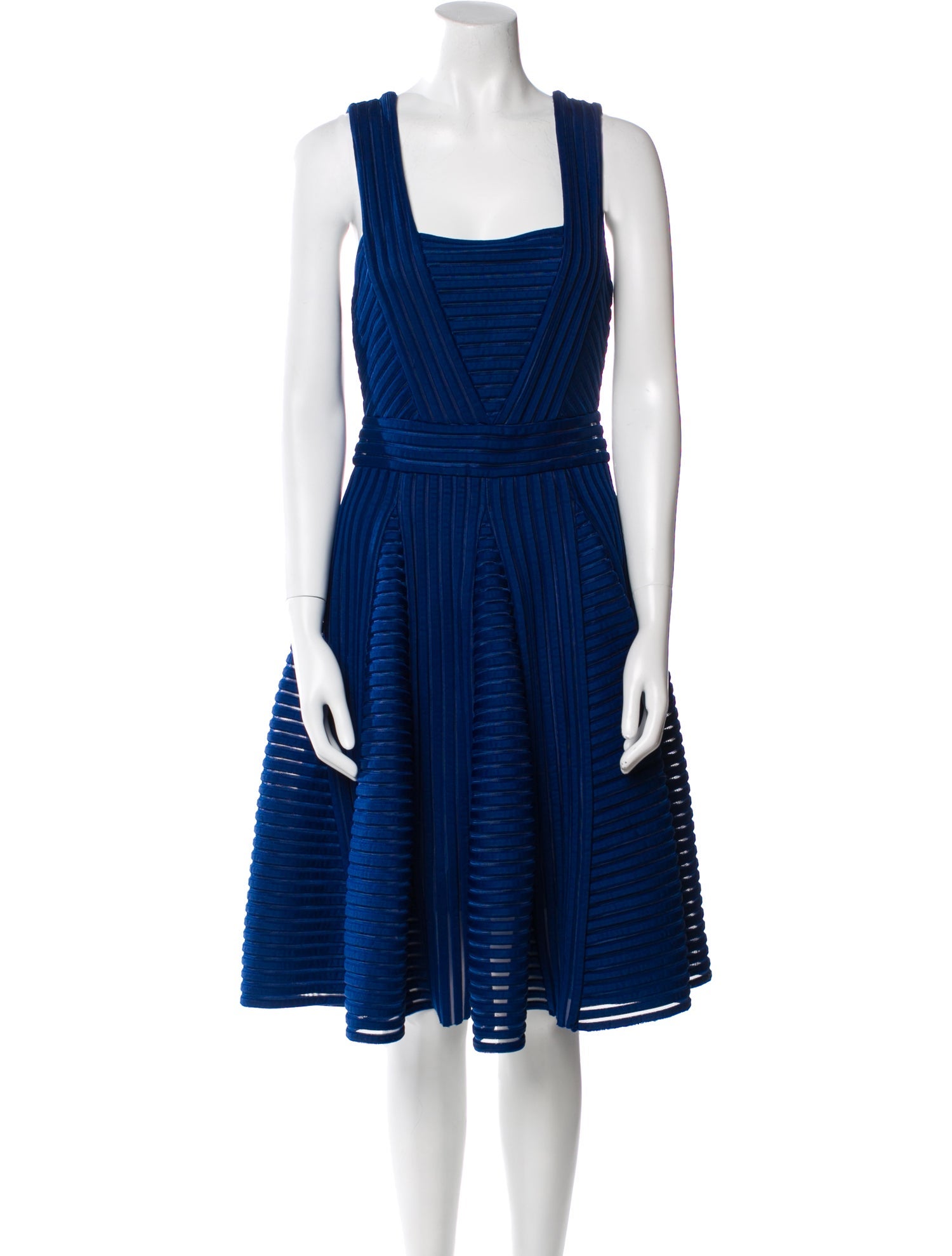 Maje Square Neckline Knee-Length Dress