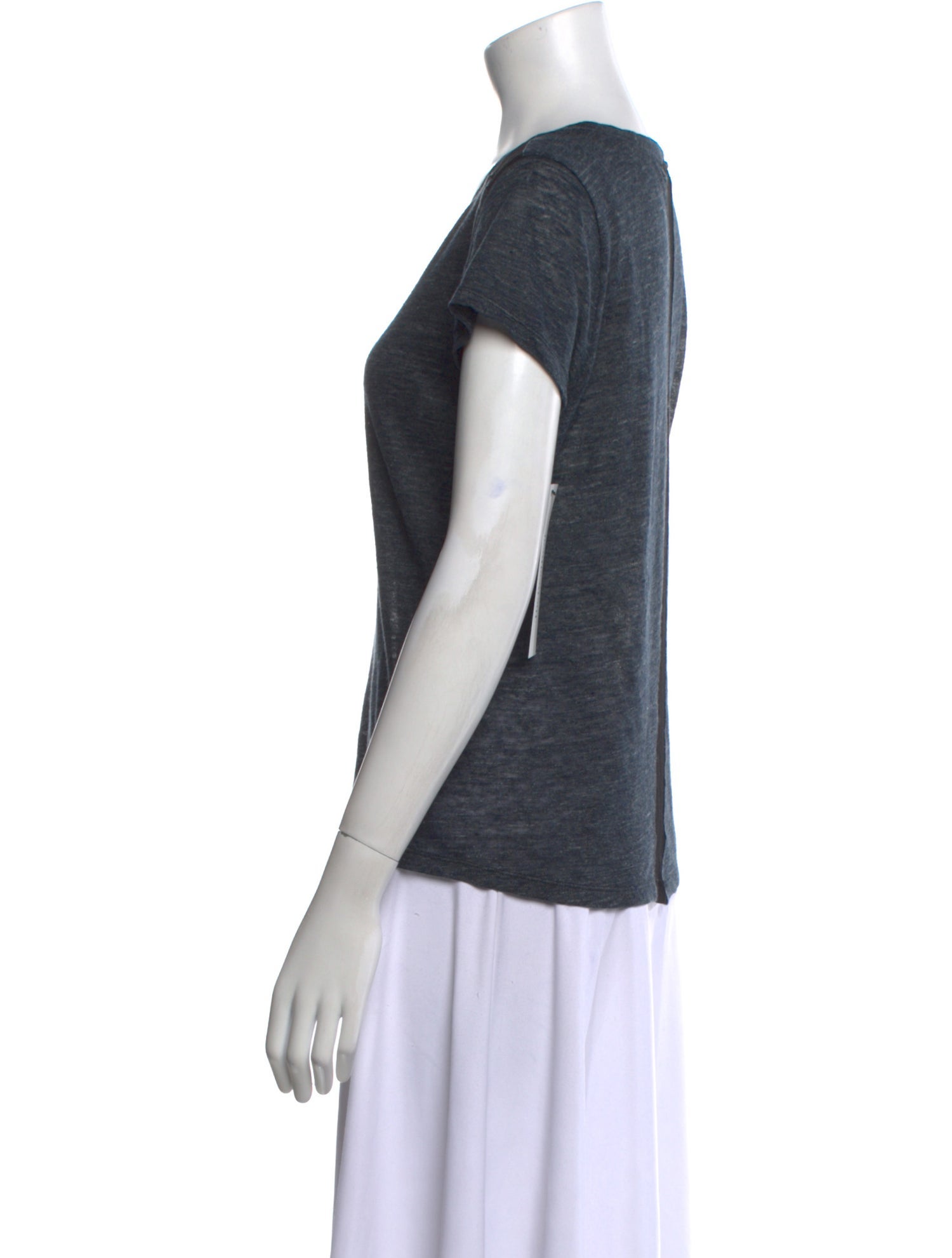 Maje Scoop Neck Short Sleeve T-Shirt