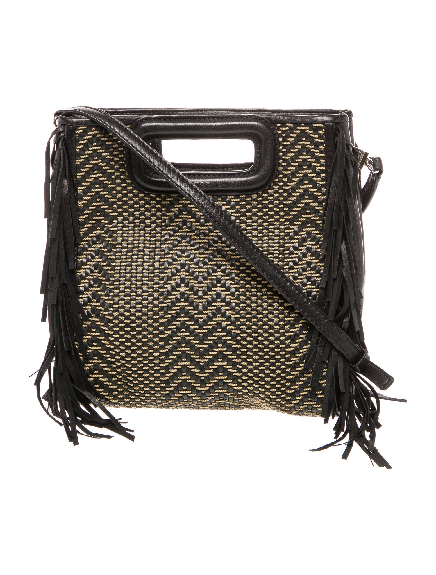 Maje Leather Top Handle Bag