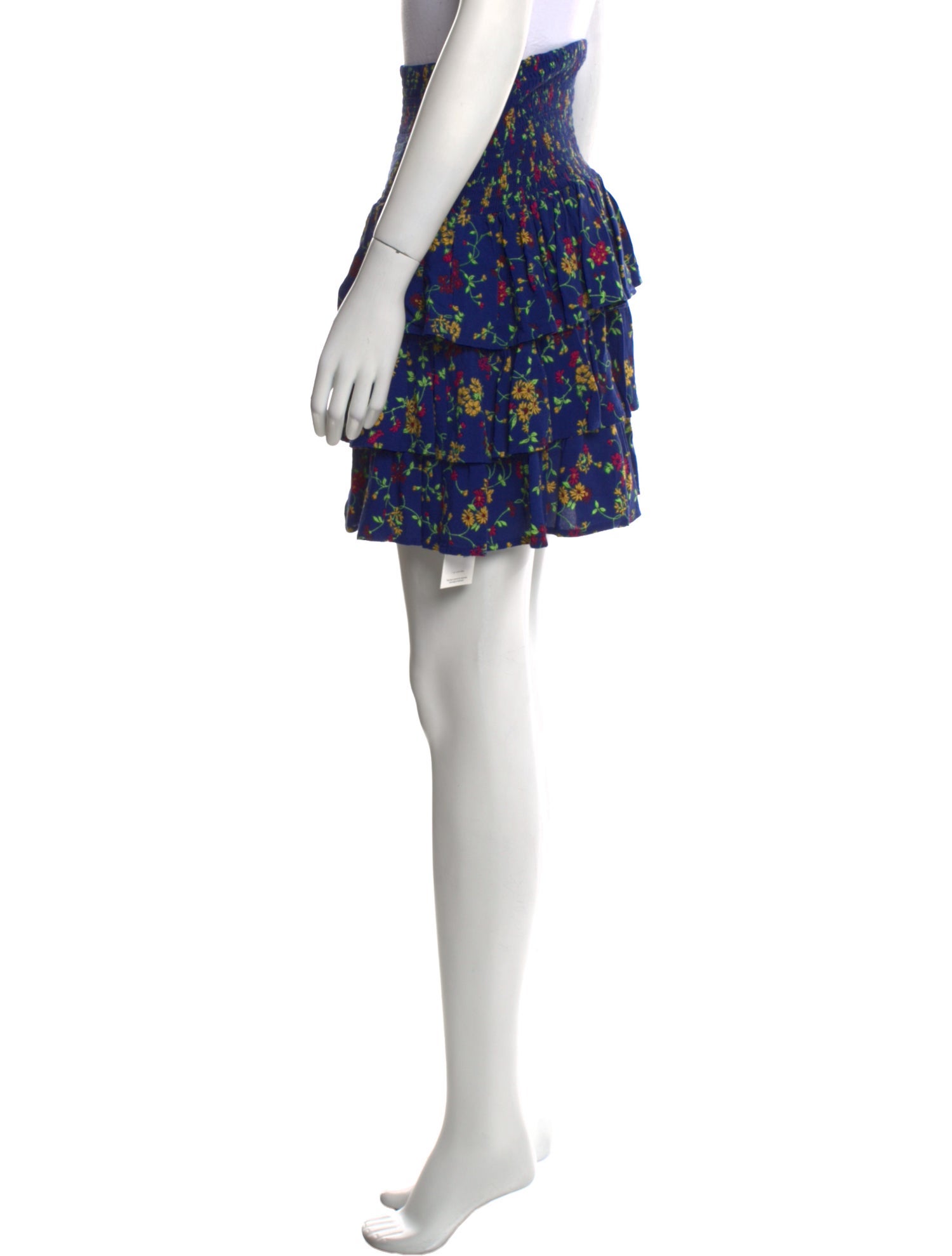 Maje Floral Print Mini Skirt