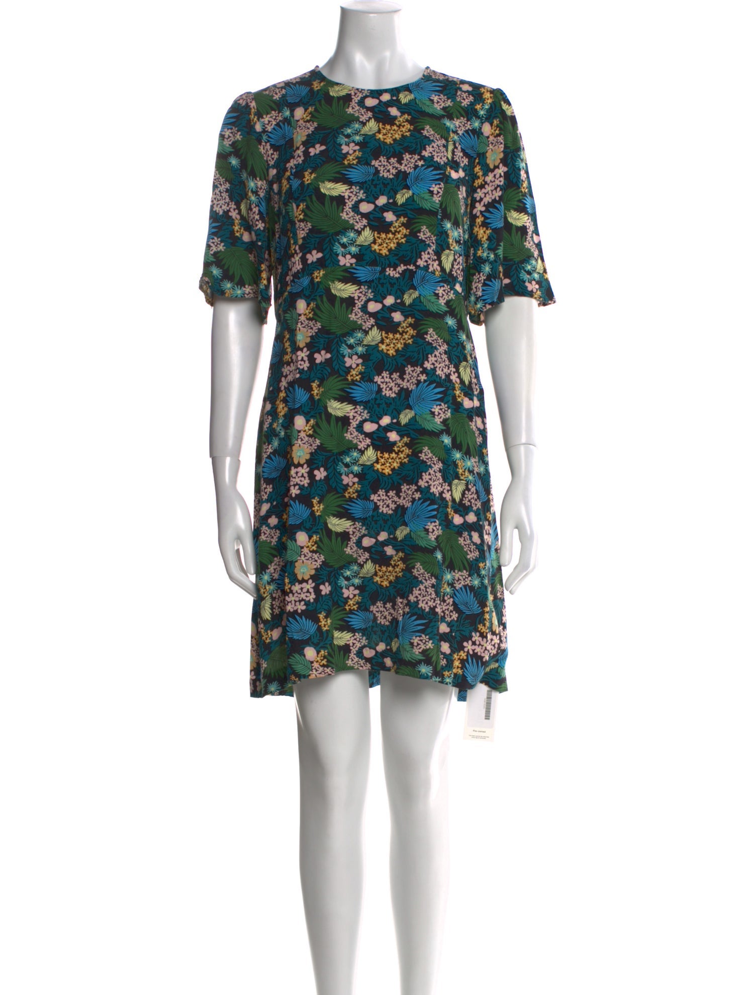 Maje Floral Print Mini Dress
