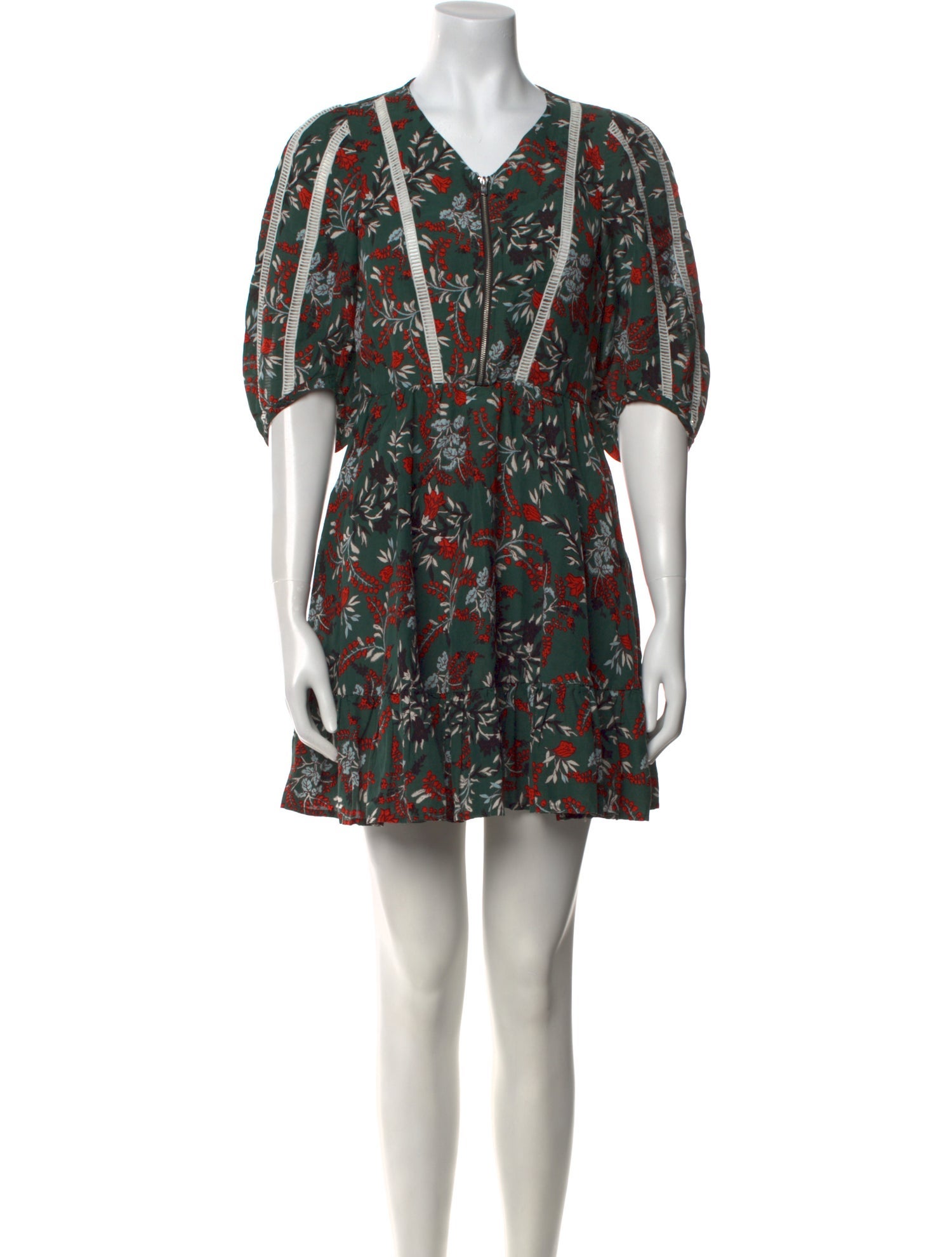 Maje Floral Print Mini Dress