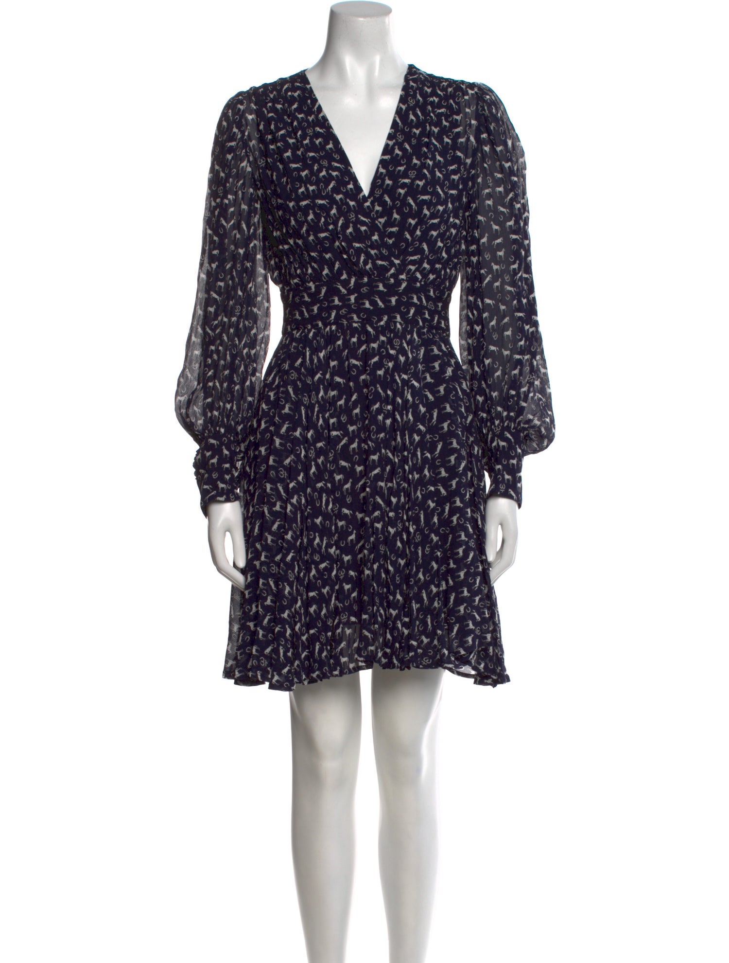 Maje Printed Mini Dress w/ Tags