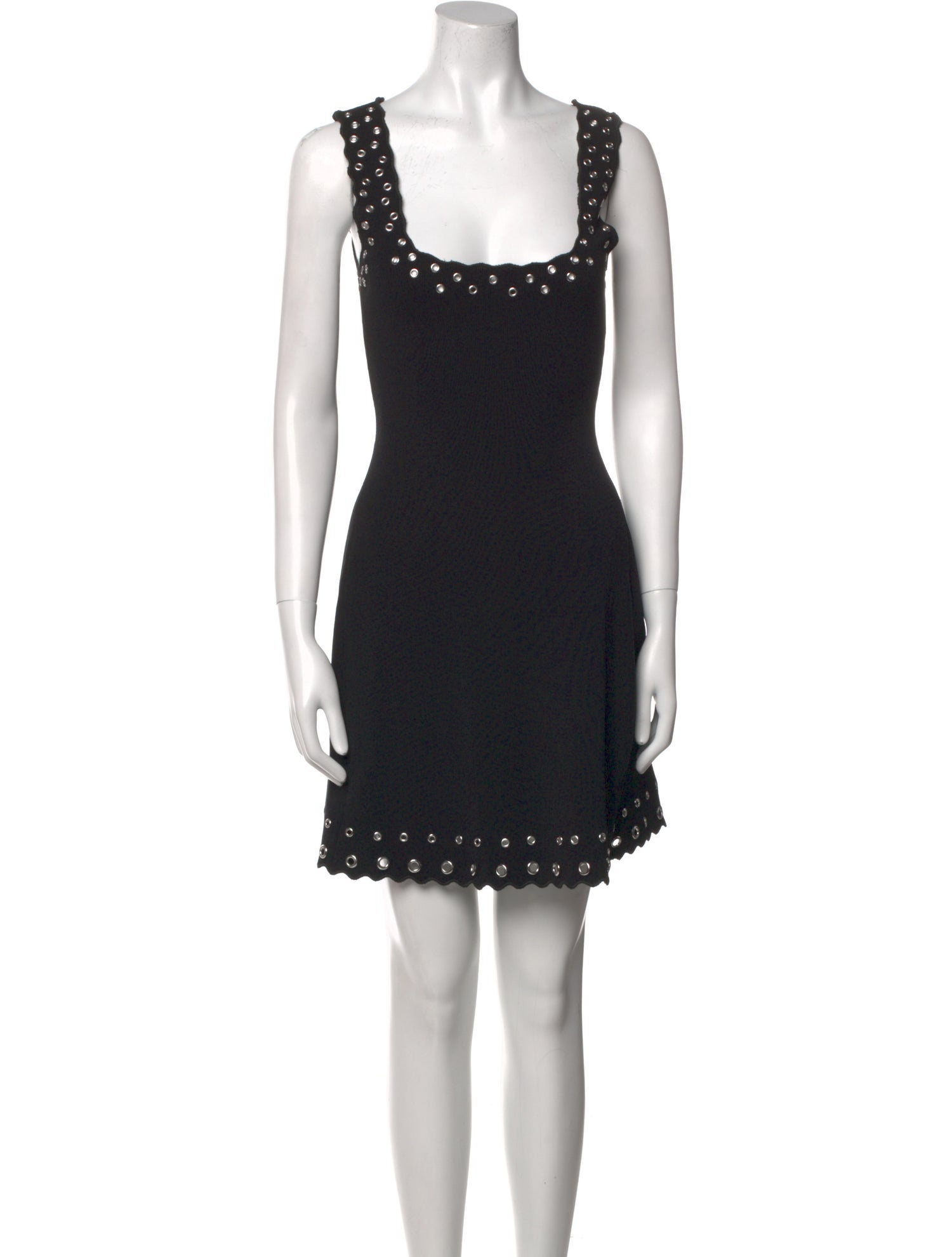 Maje Square Neckline Mini Dress