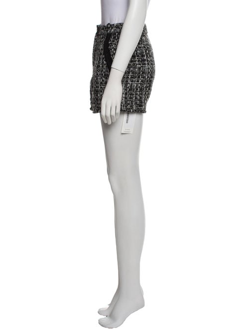 Maje Tweed Pattern Mini Shorts