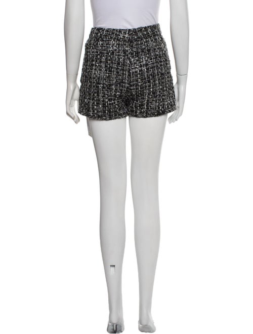 Maje Tweed Pattern Mini Shorts