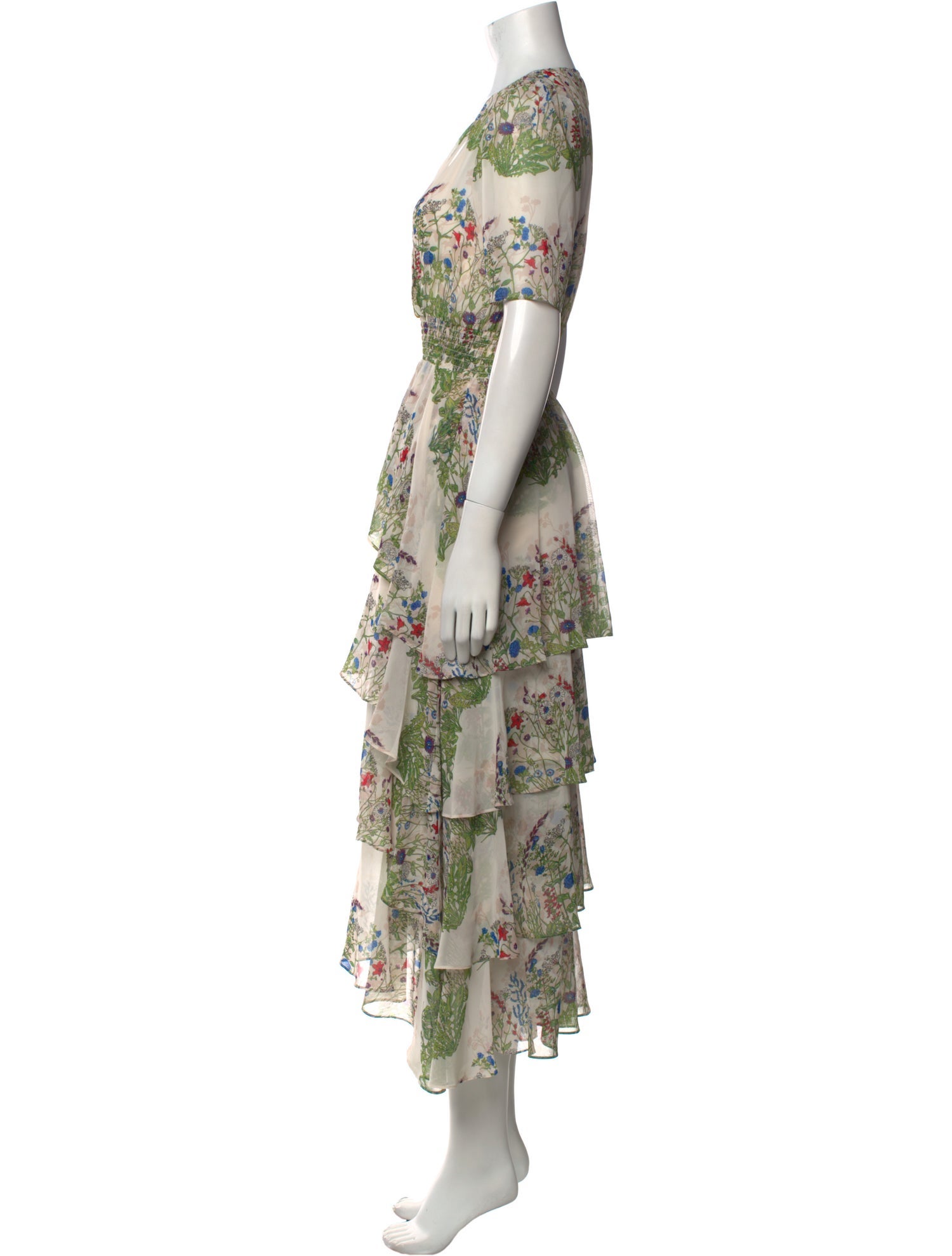 Maje Floral Print Long Dress