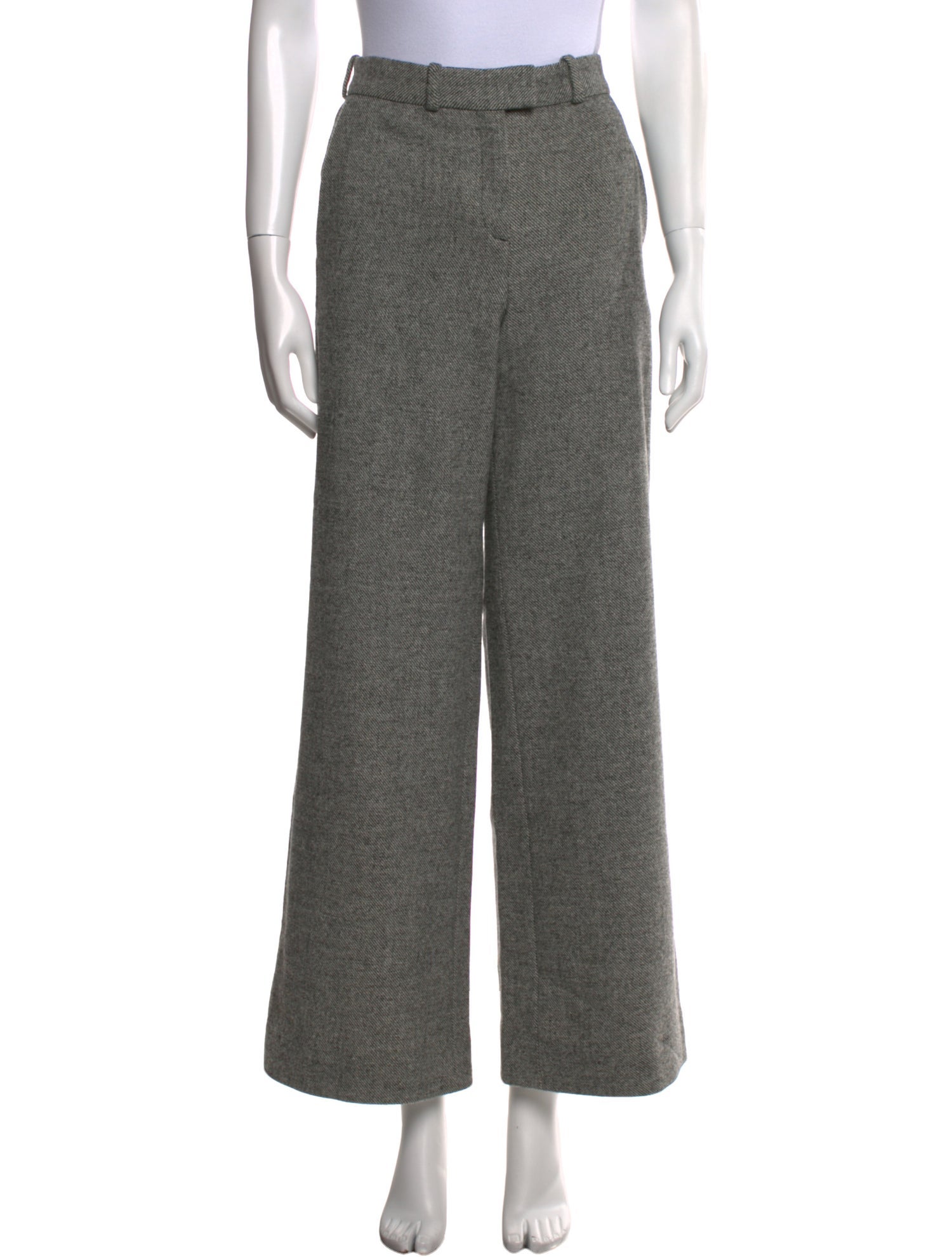 Maje Virgin Wool Wide Leg Pants