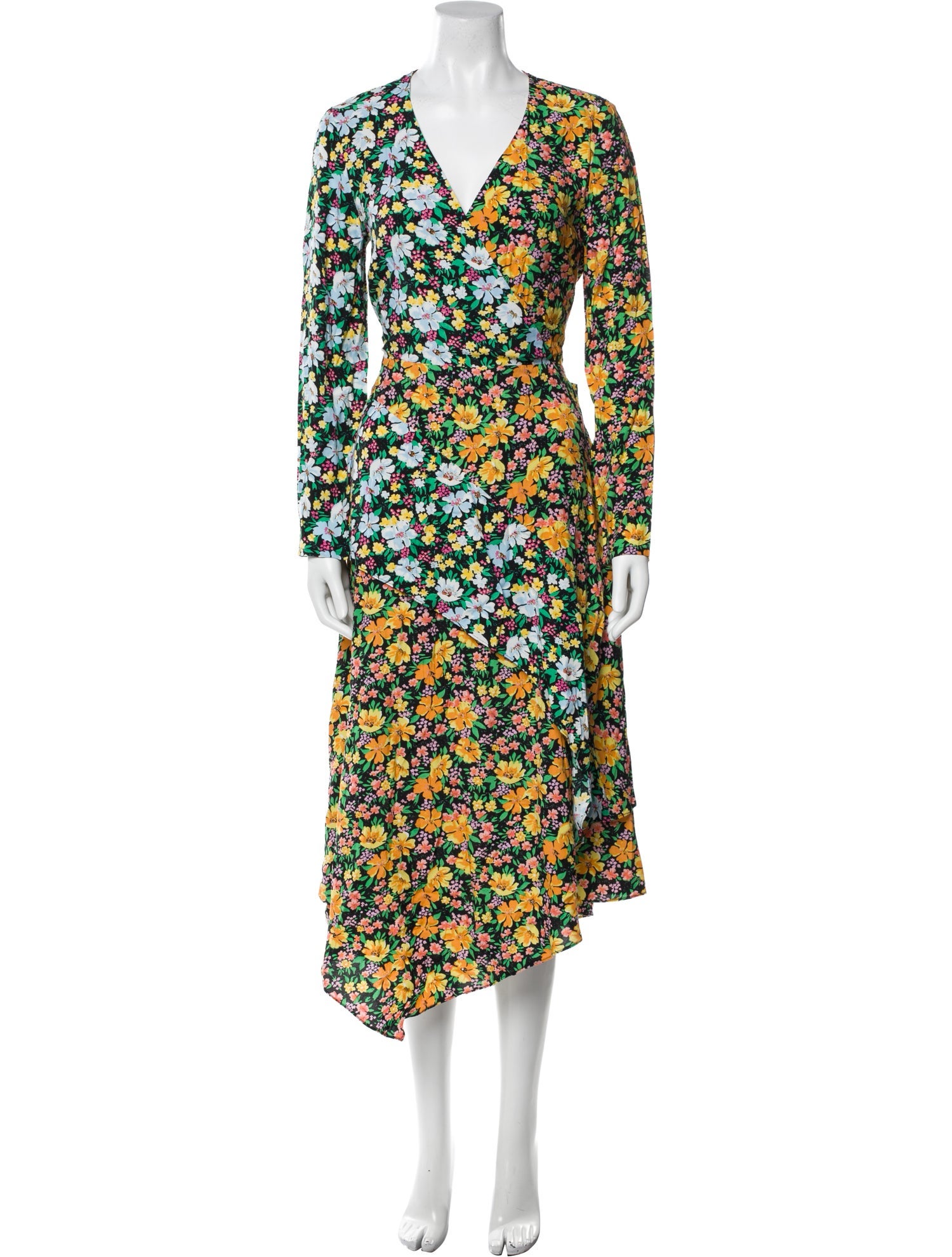 Maje Floral Print Long Dress