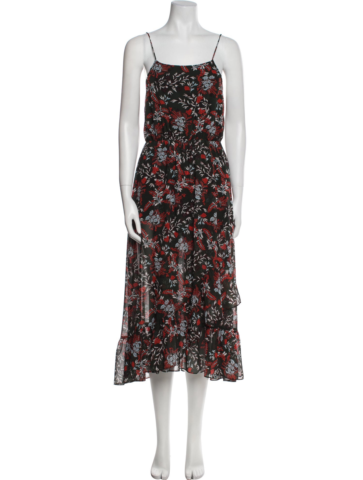 Maje Floral Print Long Dress