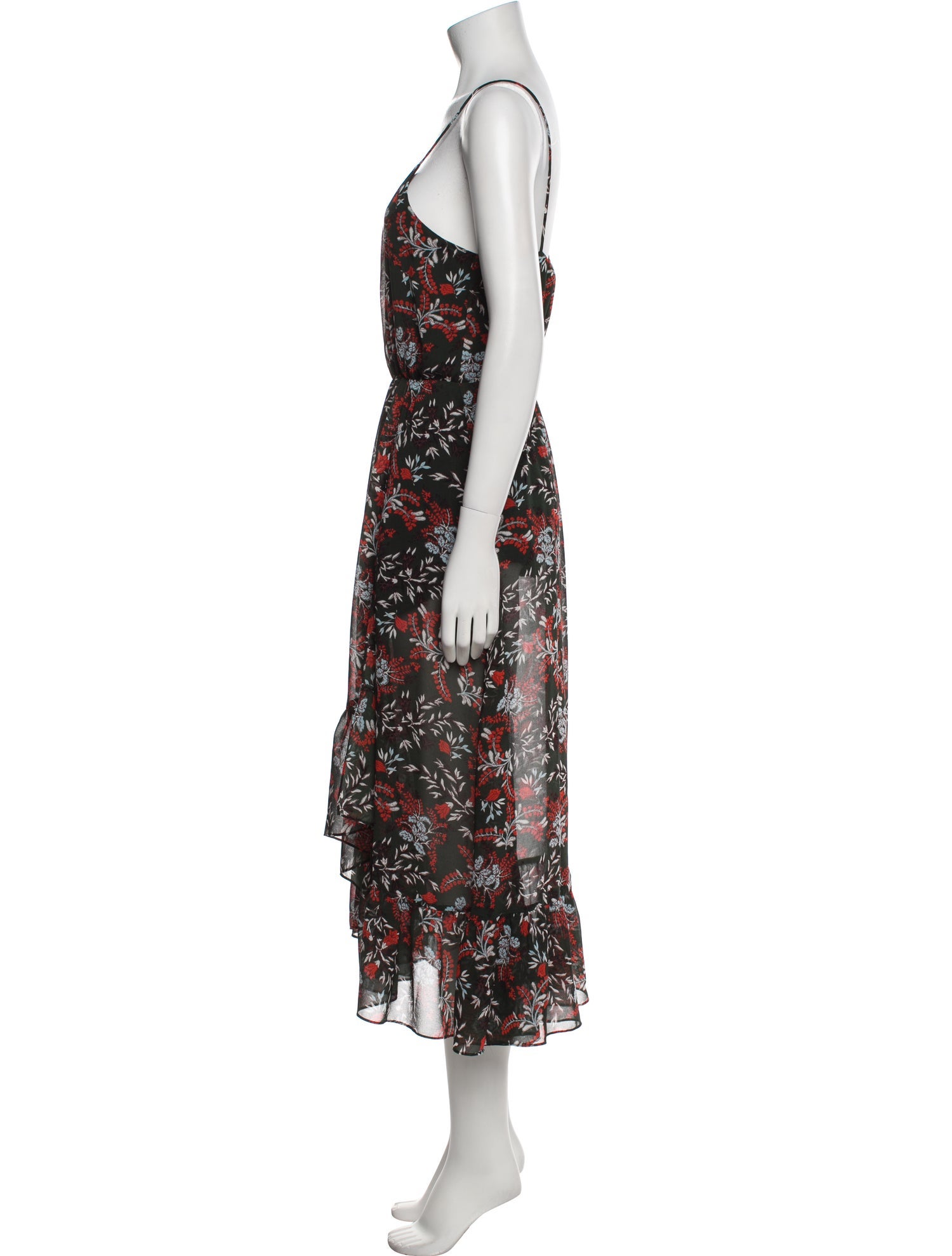 Maje Floral Print Long Dress