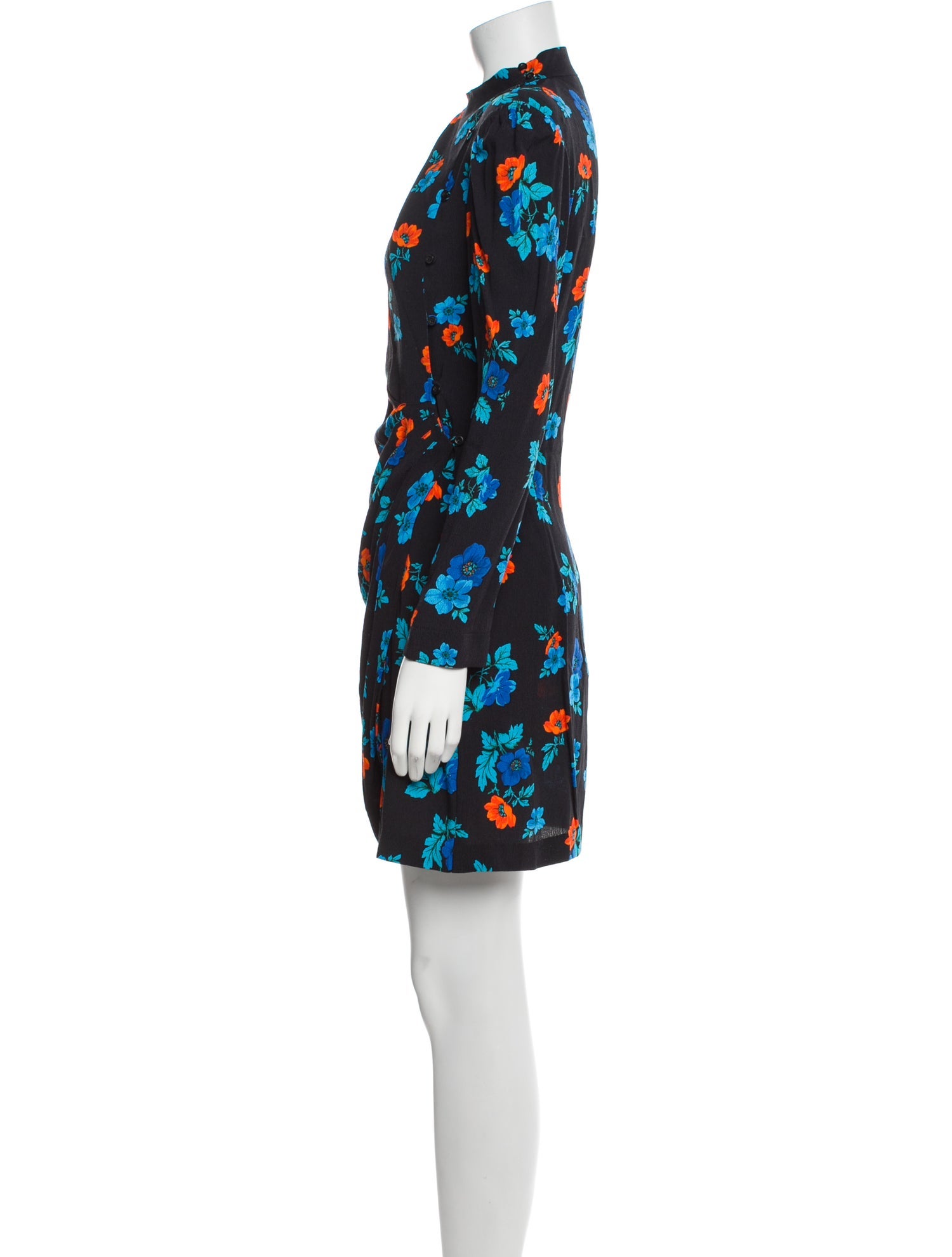 Maje Floral Print Mini Dress