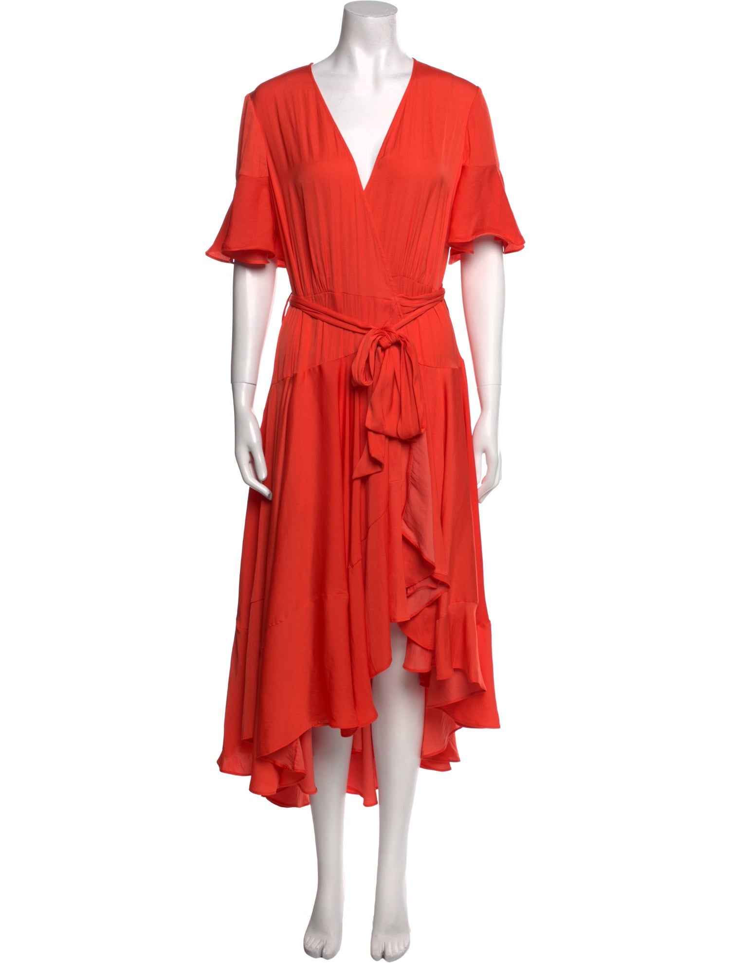 Maje V-Neck Long Dress