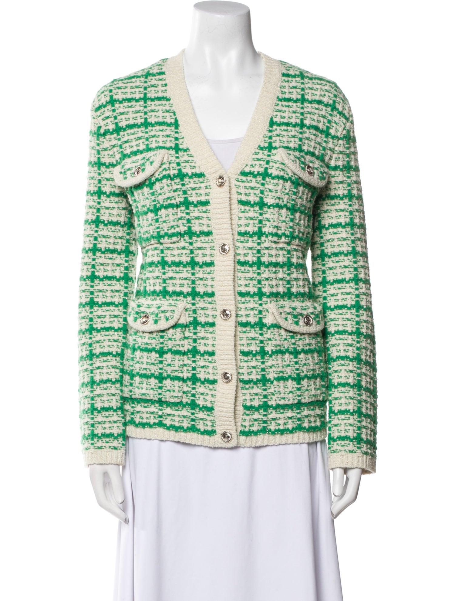 Maje Tweed Pattern Evening Jacket