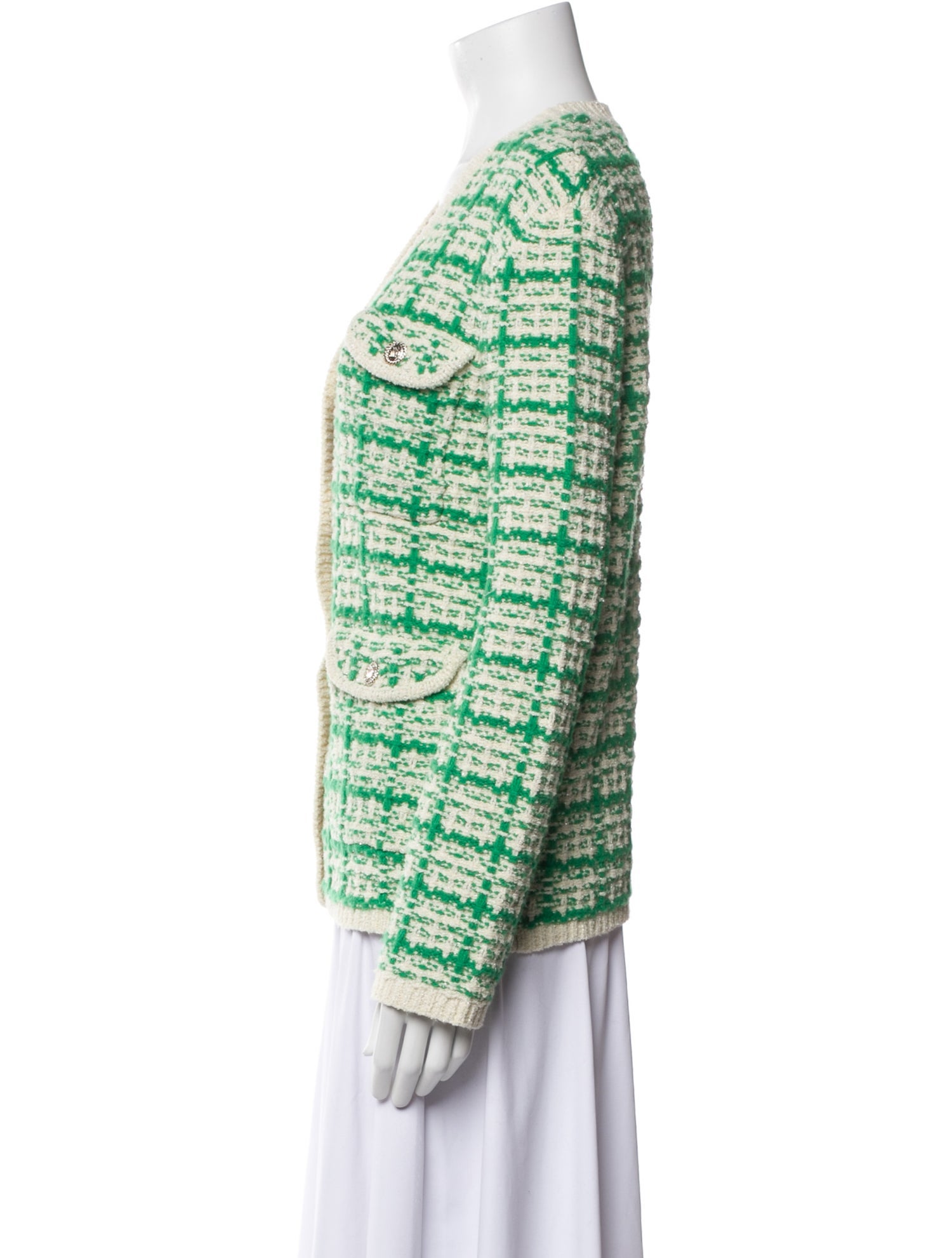 Maje Tweed Pattern Evening Jacket