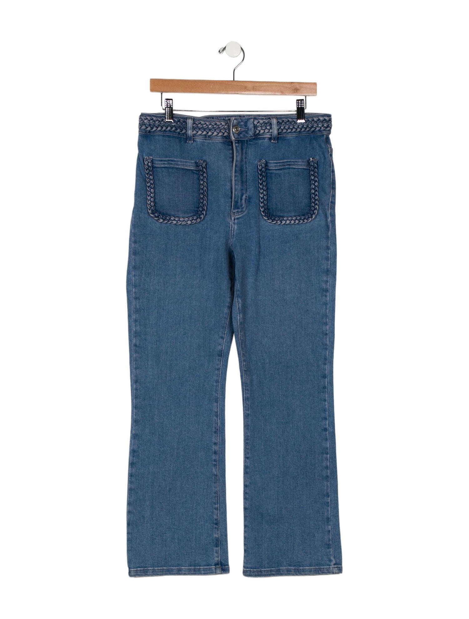 Maje Mid-Rise Wide Leg Jeans