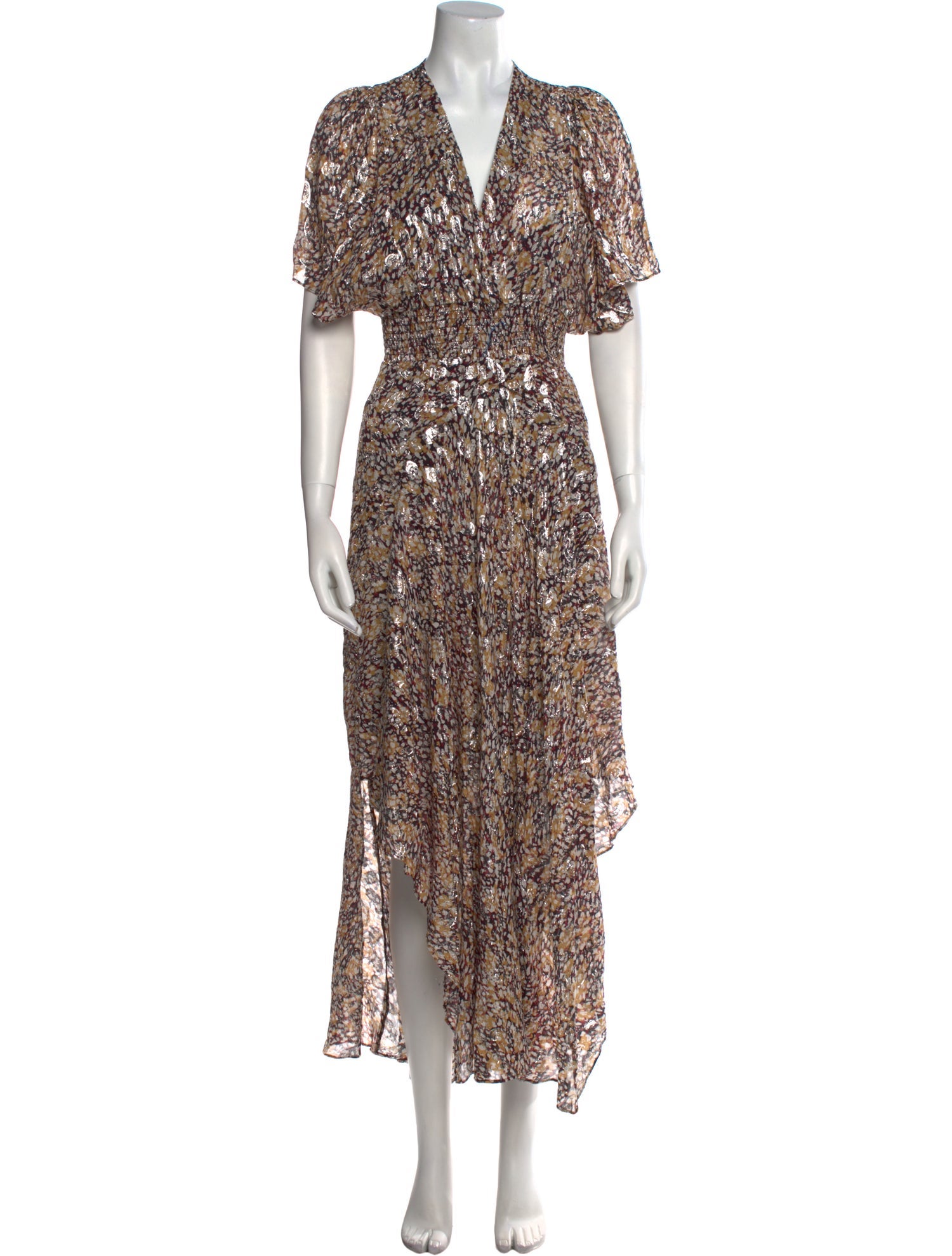 Maje Floral Print Long Dress