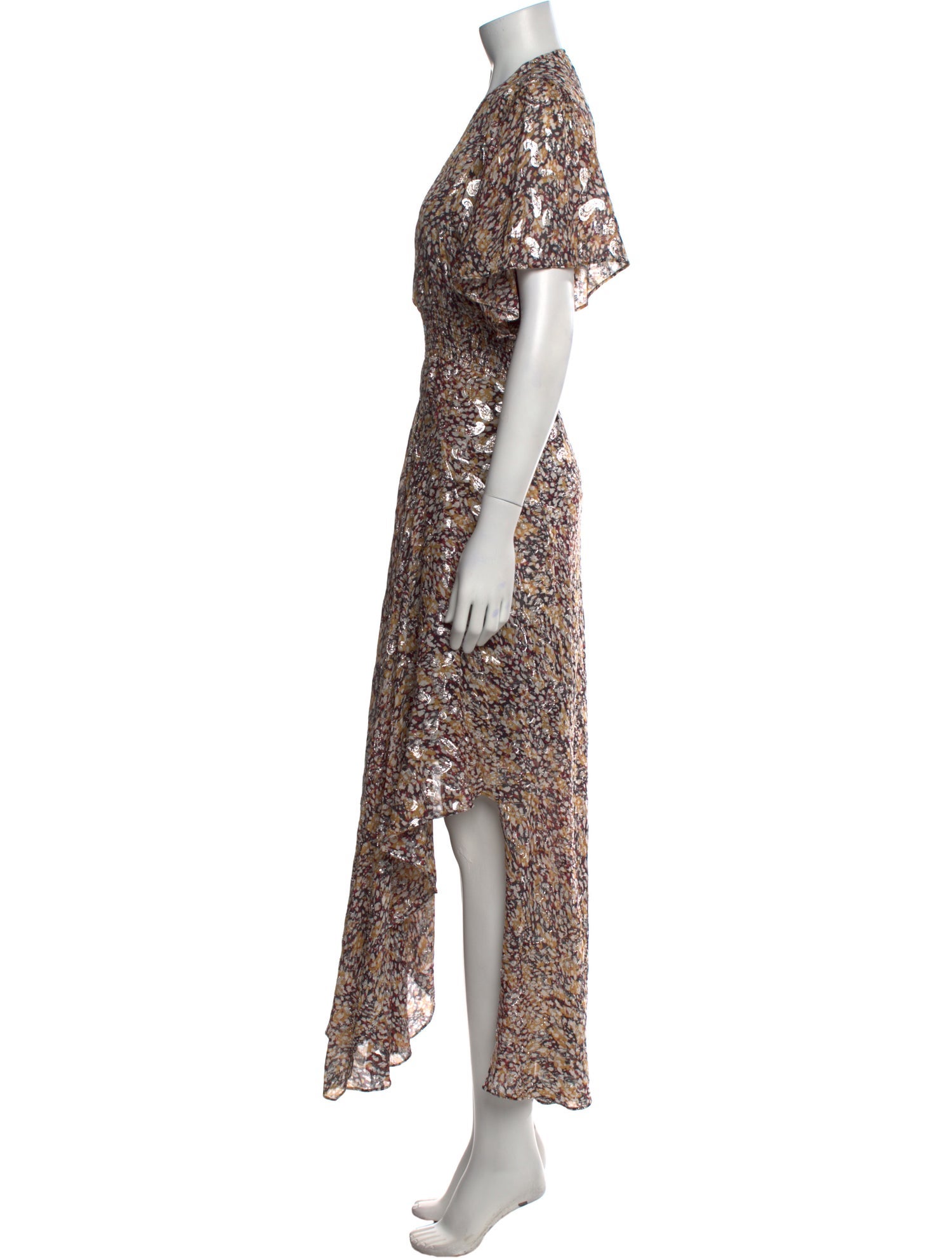 Maje Floral Print Long Dress