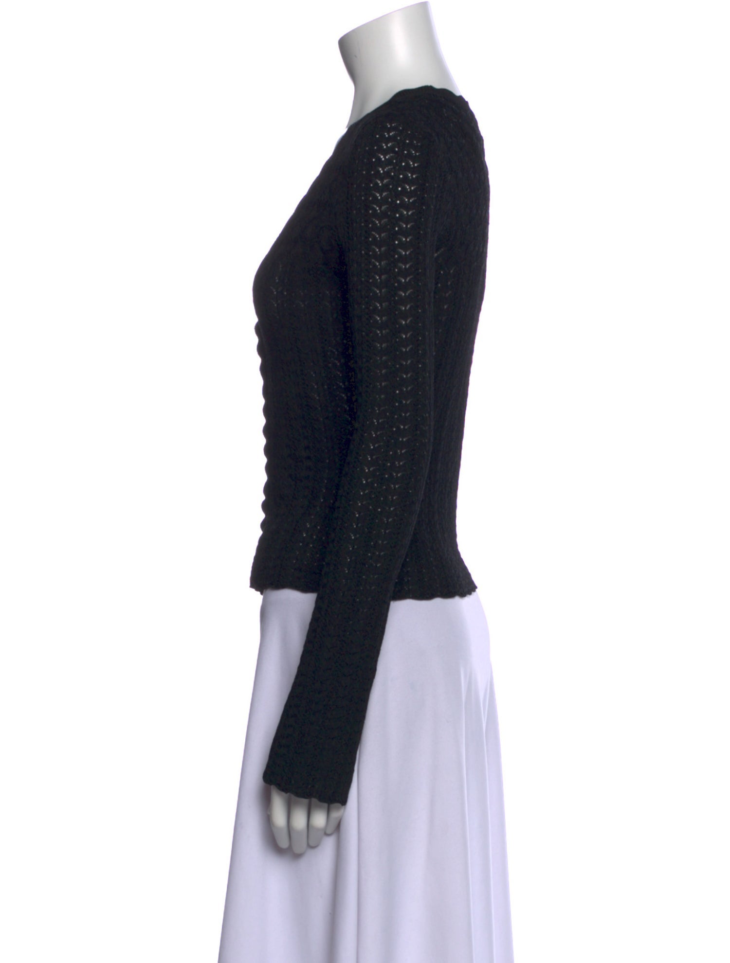 Maje V-Neck Long Sleeve Top