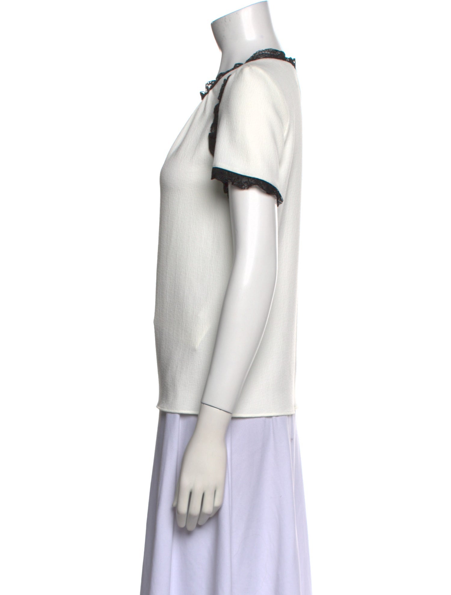 Maje Crew Neck Short Sleeve Top