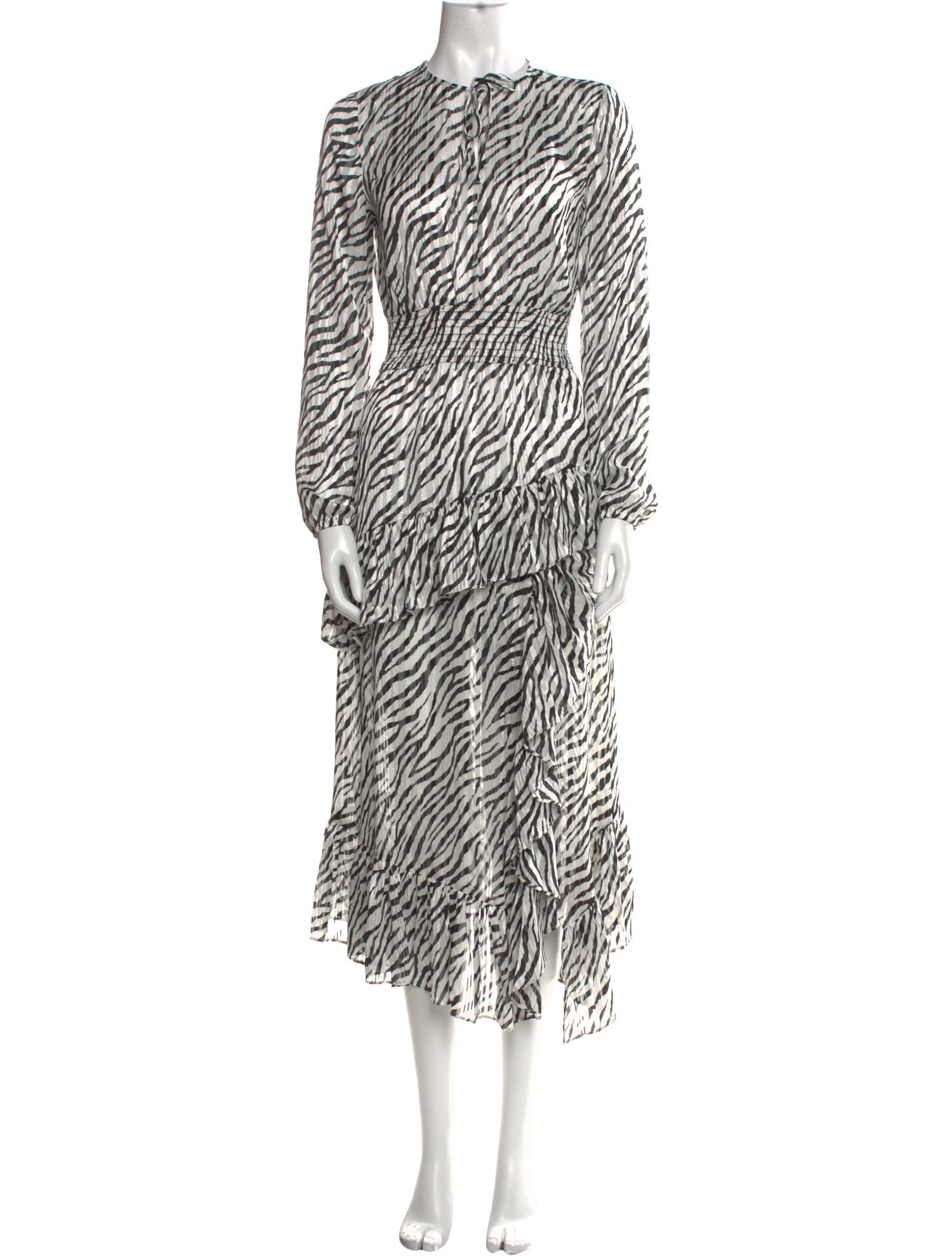 Maje Animal Print Long Dress w/ Tags