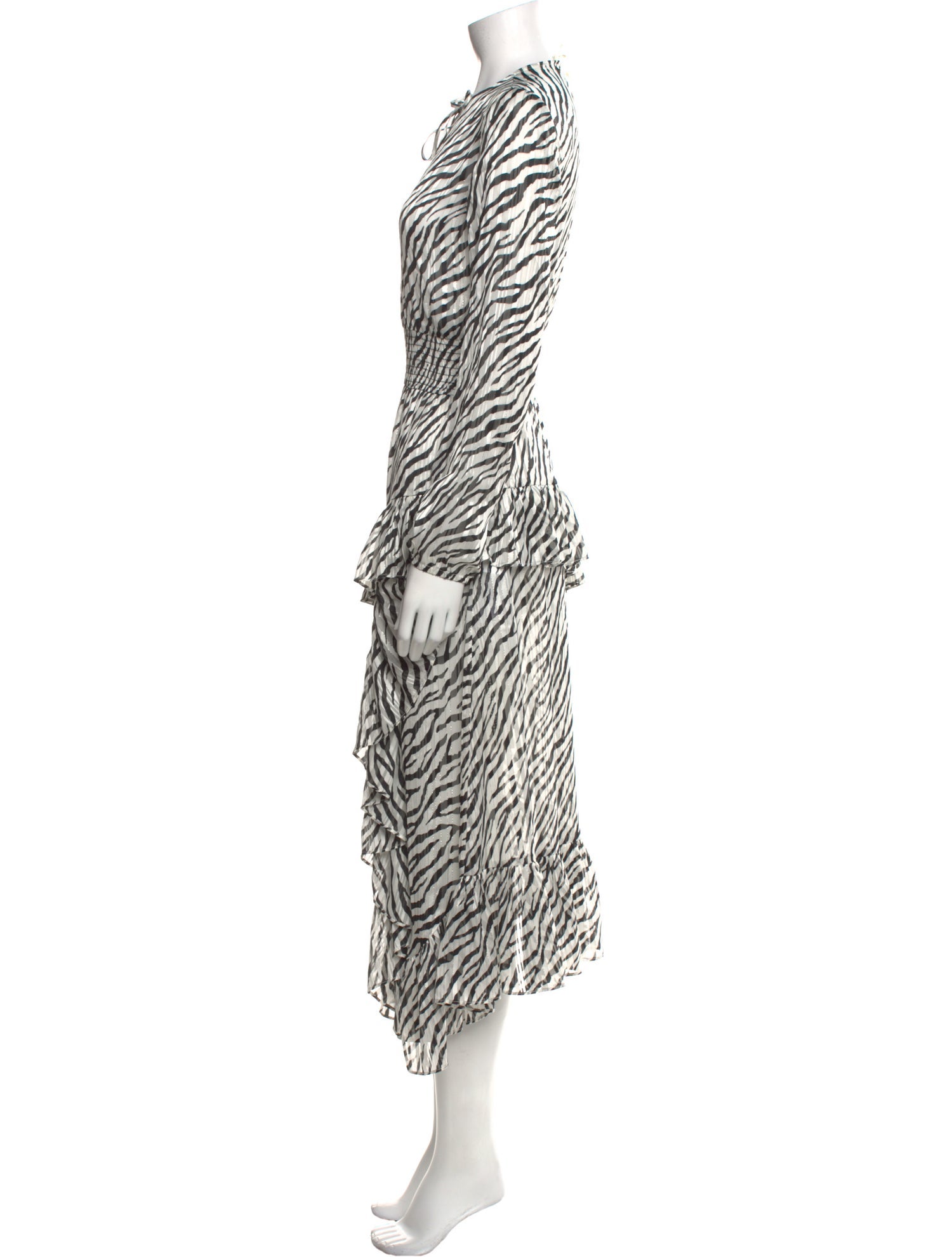 Maje Animal Print Long Dress w/ Tags